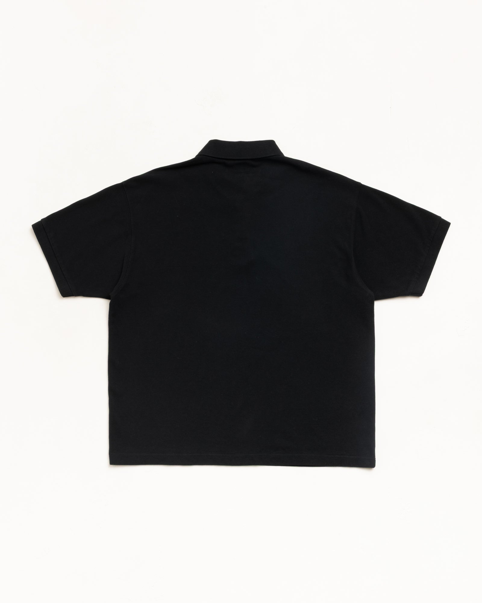 Stussy Classic Pique Polo polo cotone nero madreperla