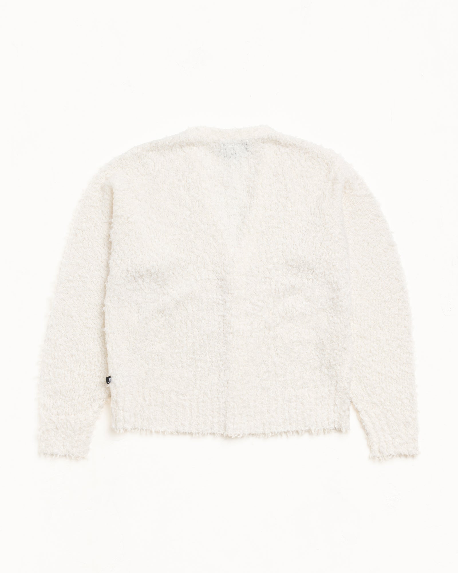 Stussy Textured Cardigan maglione Off White lana alpaca