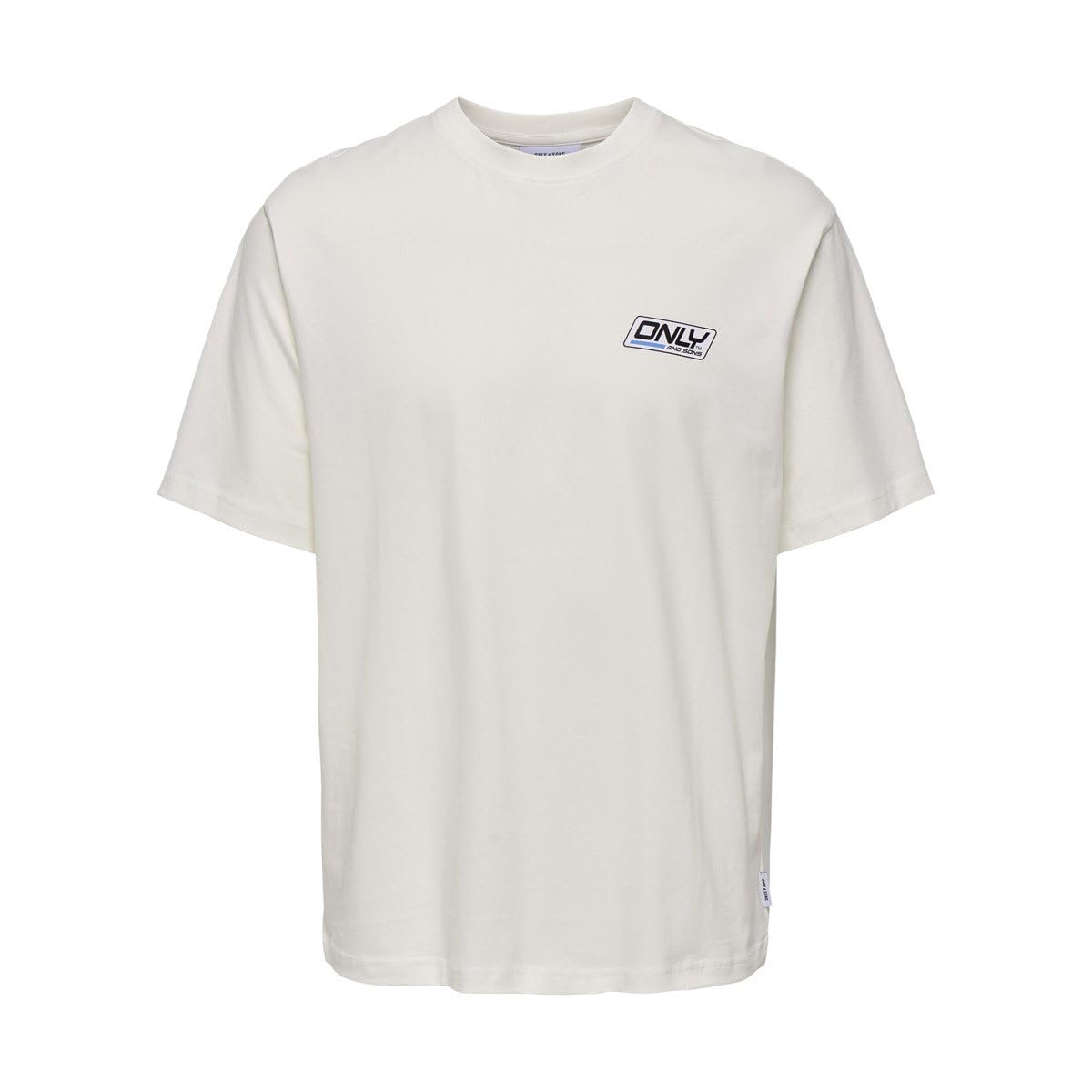 ONLY & SONS Sprint T-Shirt Cotone Bio Uomo Bianco Sporco M