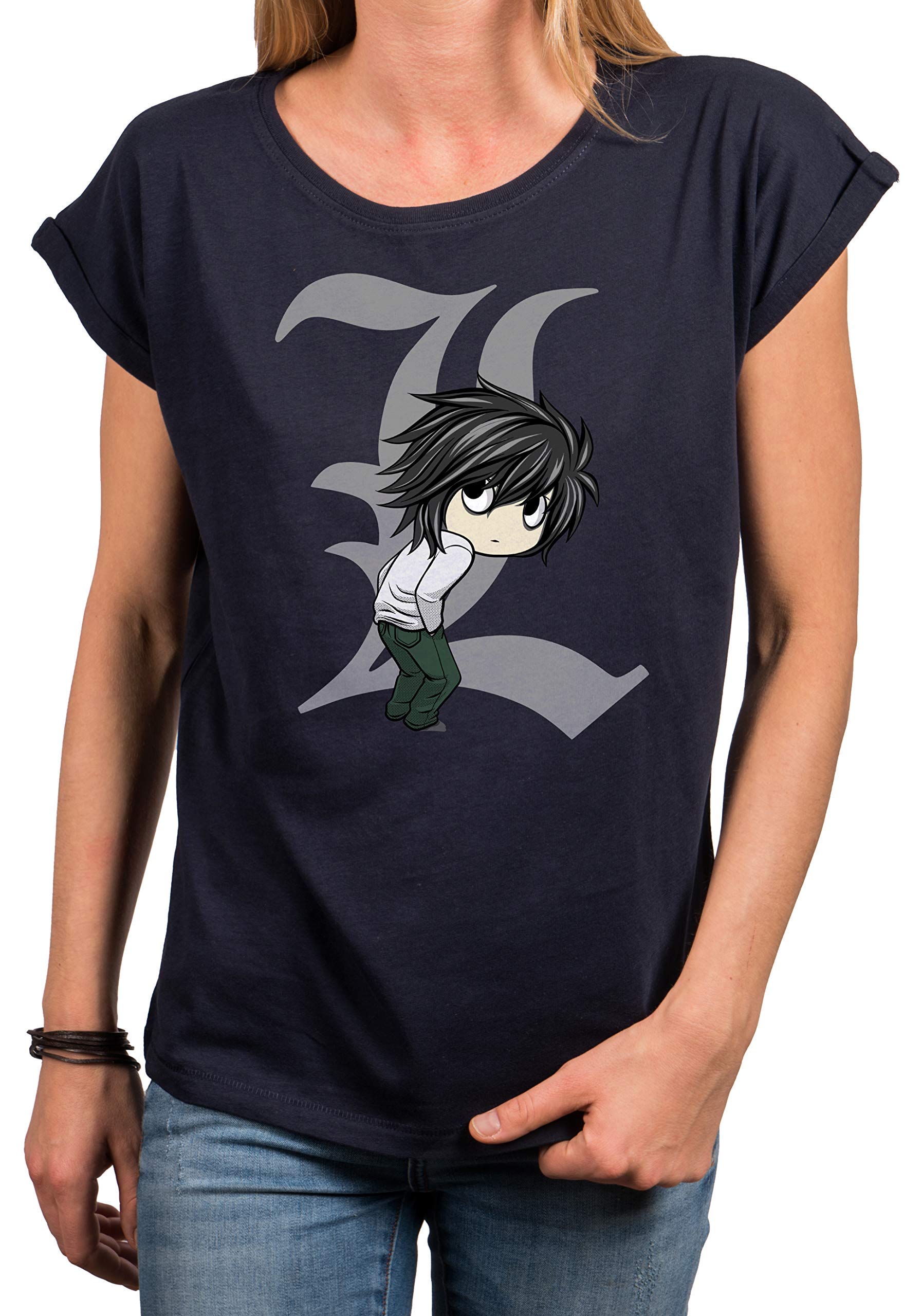 Makaya Death by Ryuk T-Shirt Donna Nero taglia S cotone