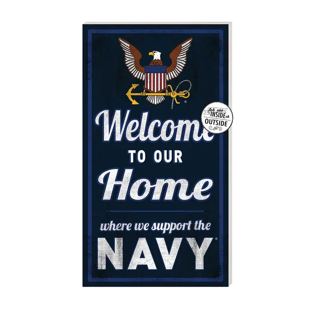 7.62 Design Navy Welcome targa PVC 28x51 cm navy