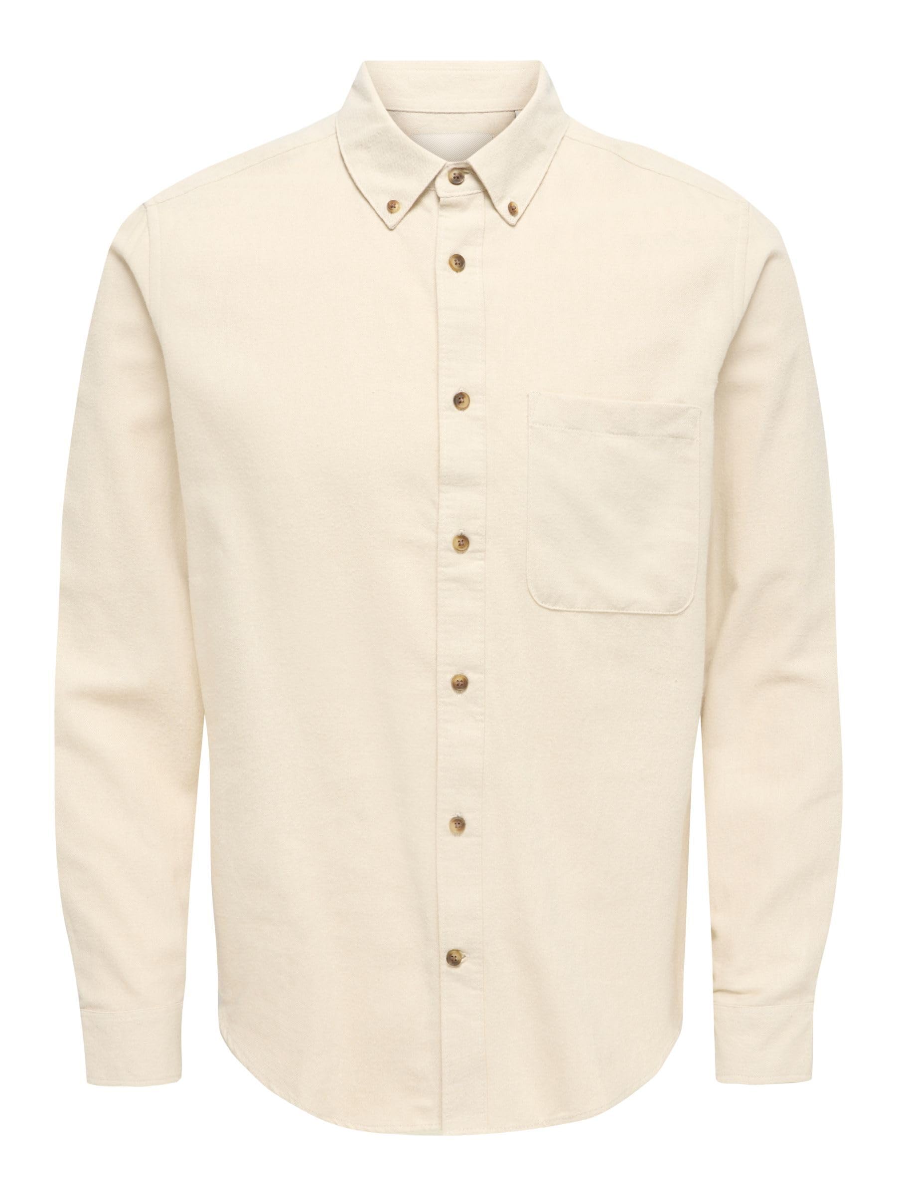 Only & Sons Onsgudmund Camicia Uomo Nero taglia L casual