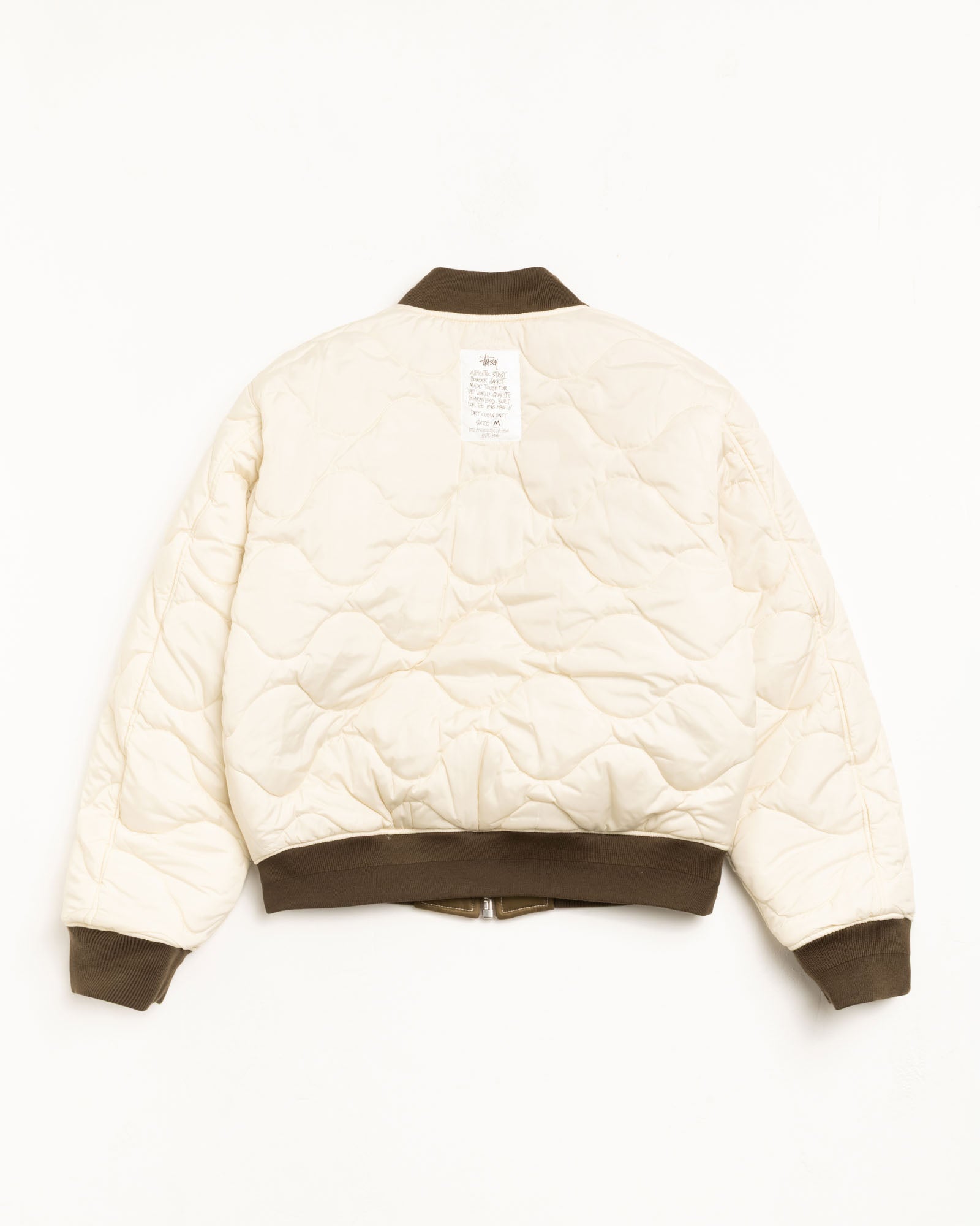 Stussy Built Bomber Jacket giubbotto reversibile Brown