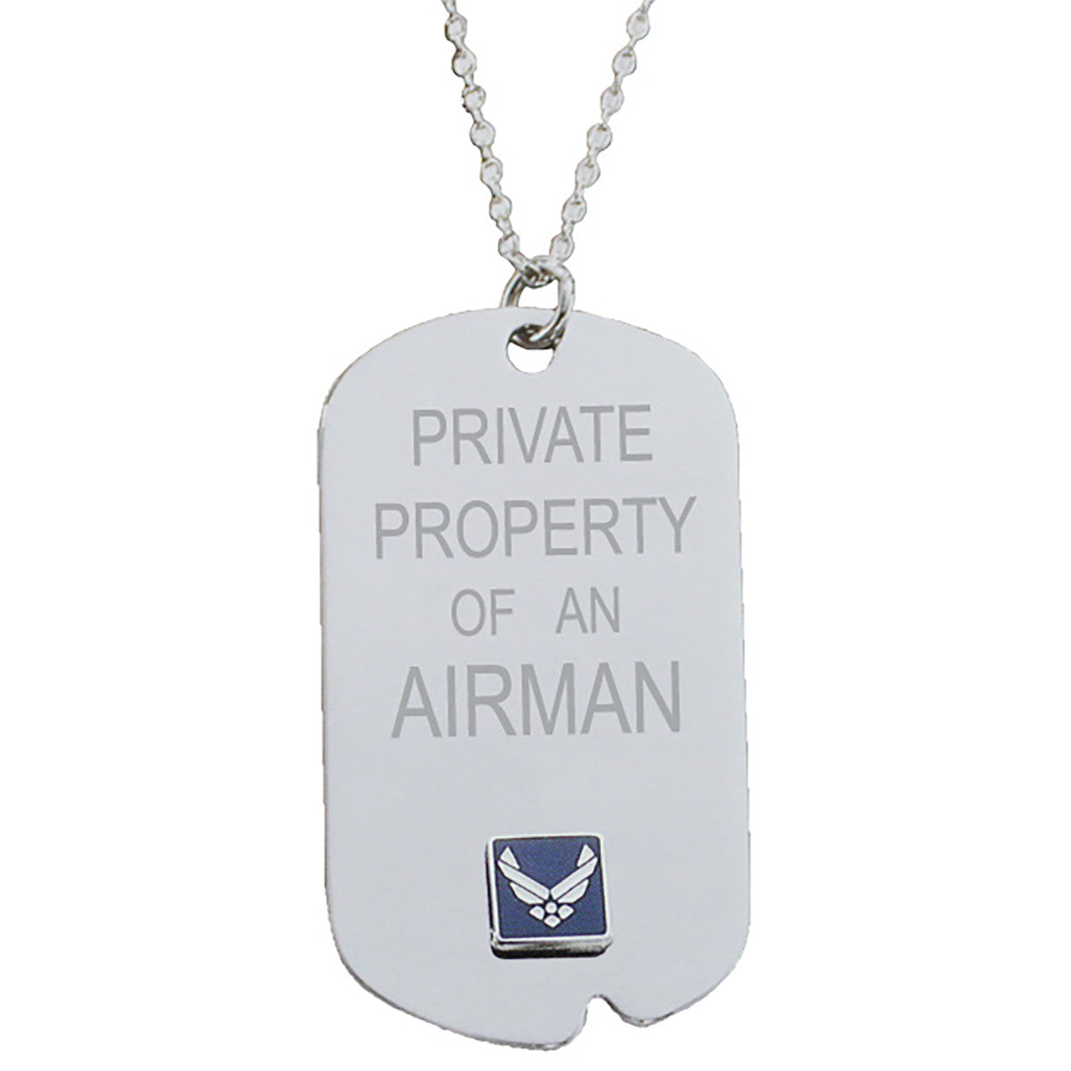 7.62 Design USAF Property Of Collana Piastrina 45cm