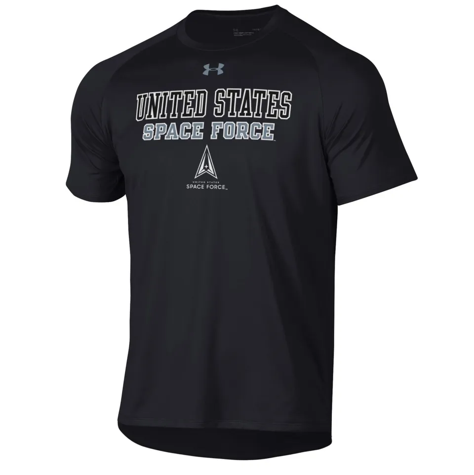 Under Armour US Space Force Tech t-shirt uomo nera antiodore