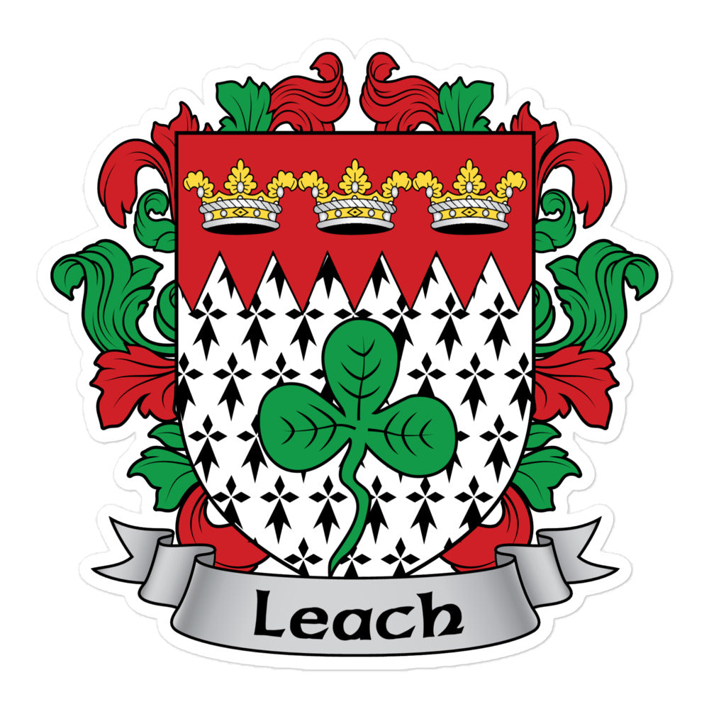 7.62 Design Leach Irish Adesivo Stemma Famiglia 3x3 Vinile