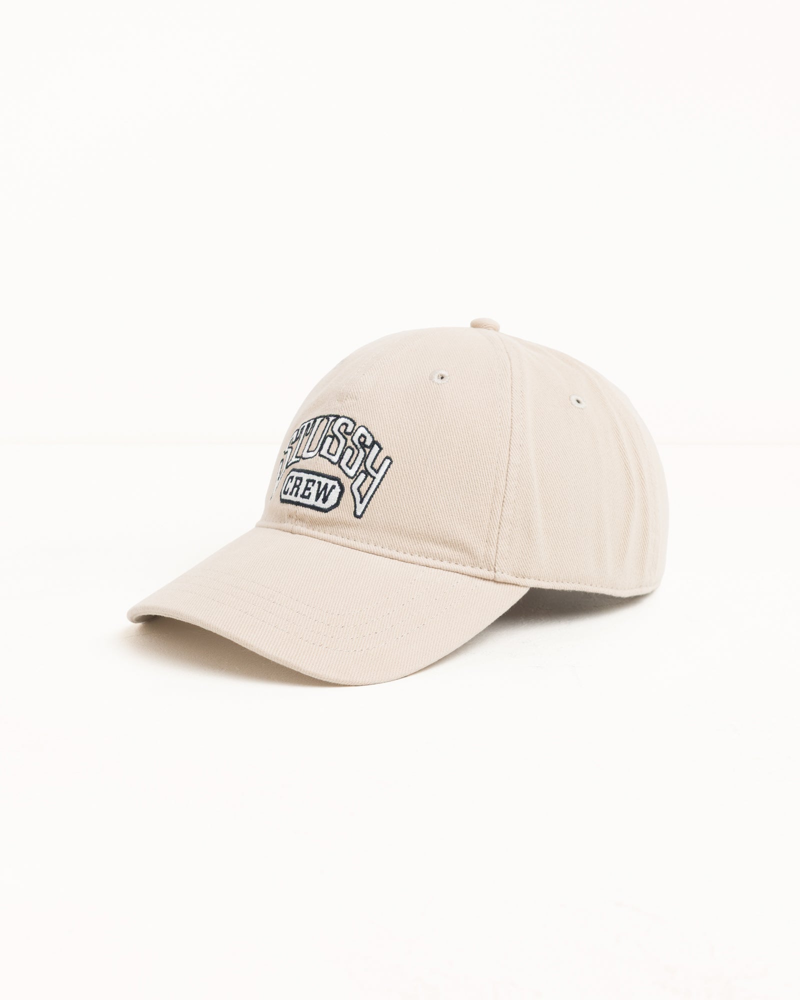 Stussy Crew Cap berretto cotone sand taglia unica