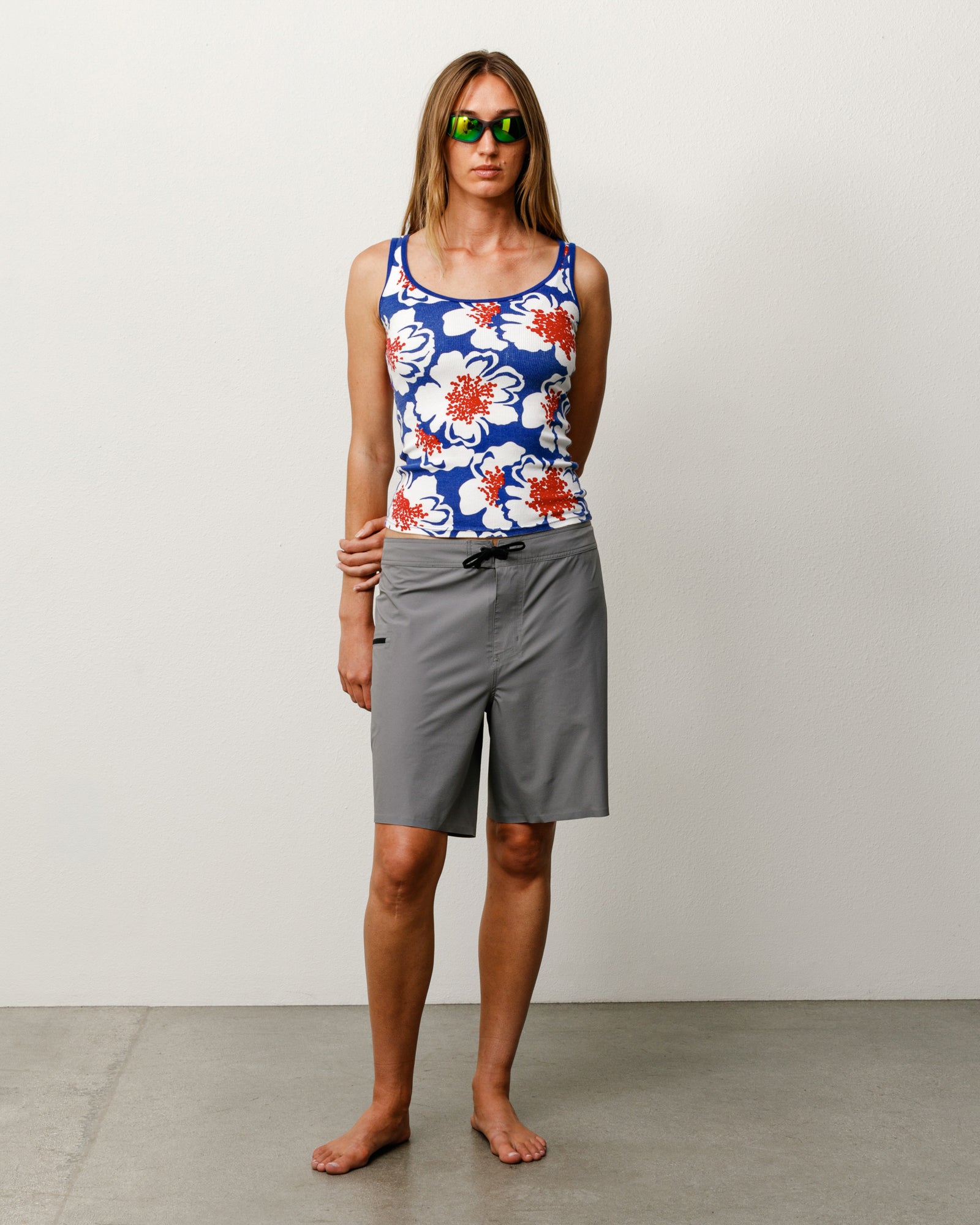 Stussy Peak Board Short costume grigio stretch