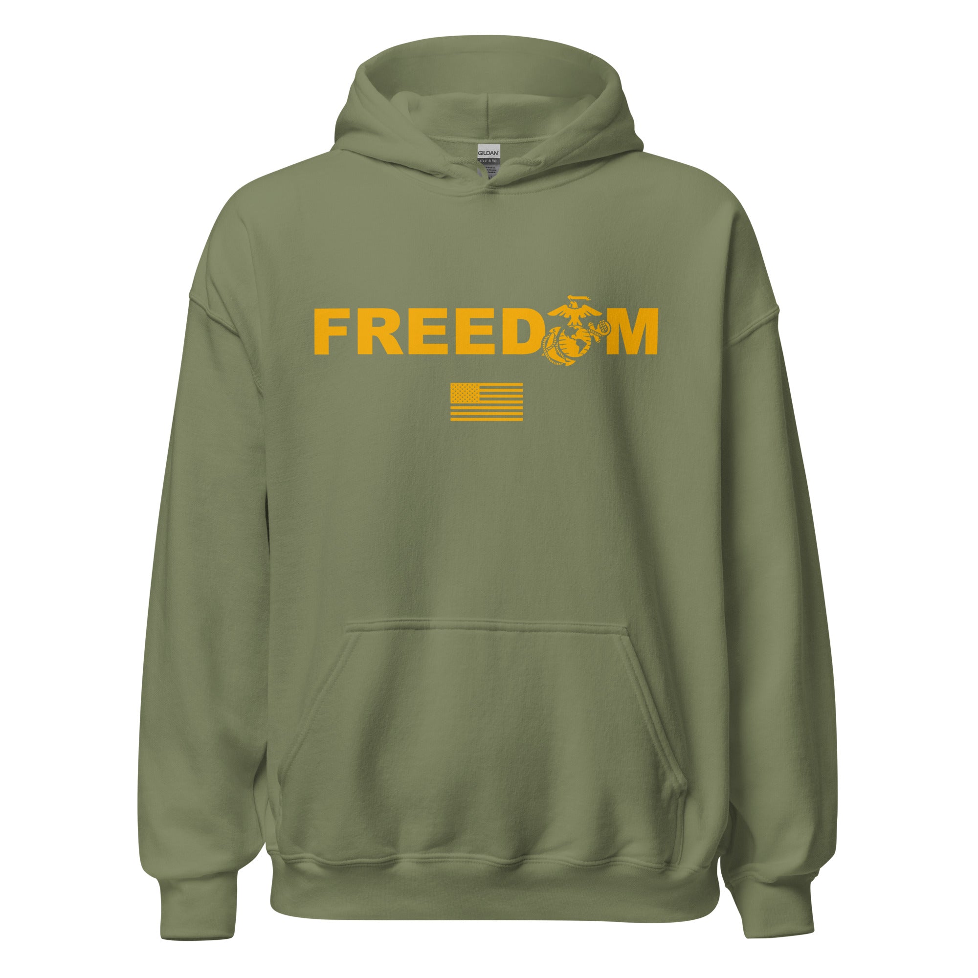 7.62 Design USMC Freedom felpa cappuccio uomo rossa