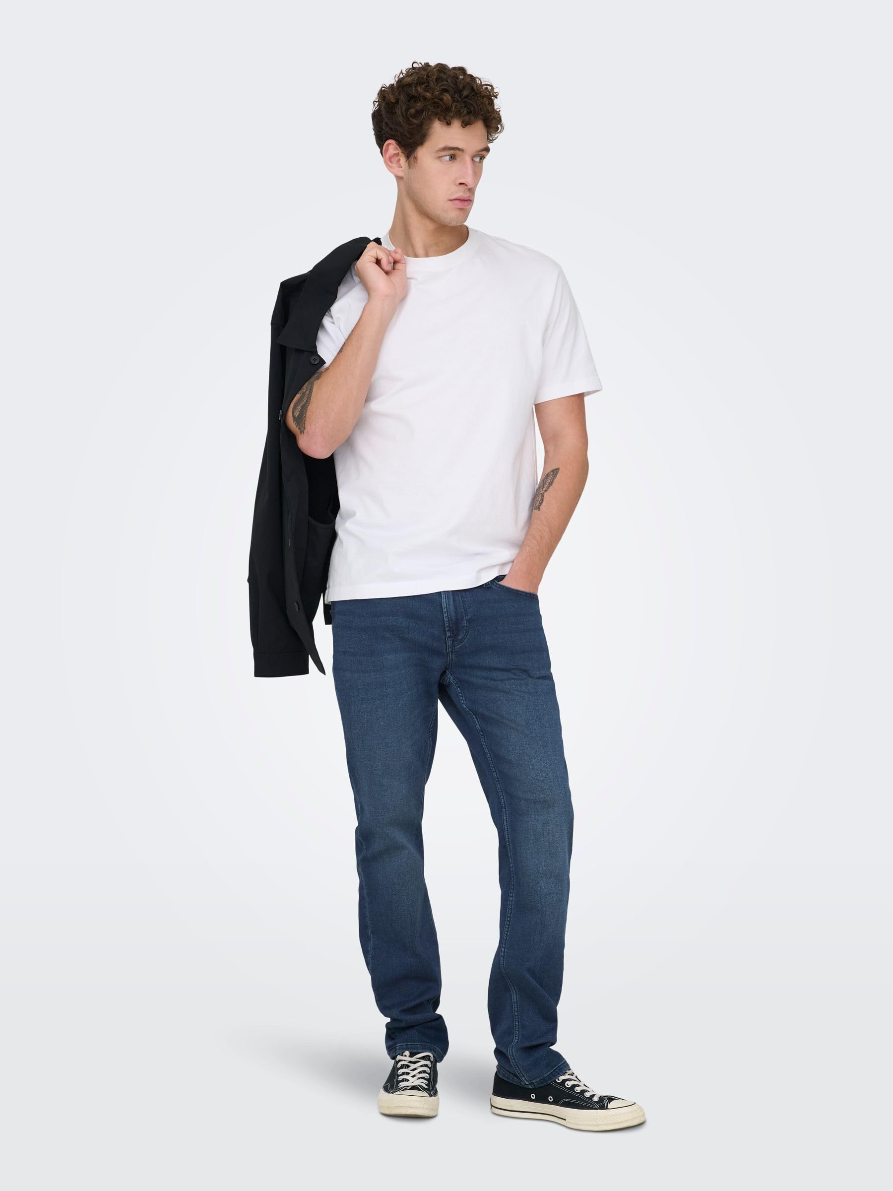 ONLY & SONS Onsloom Jeans Slim Fit Uomo Mid Rise Denim