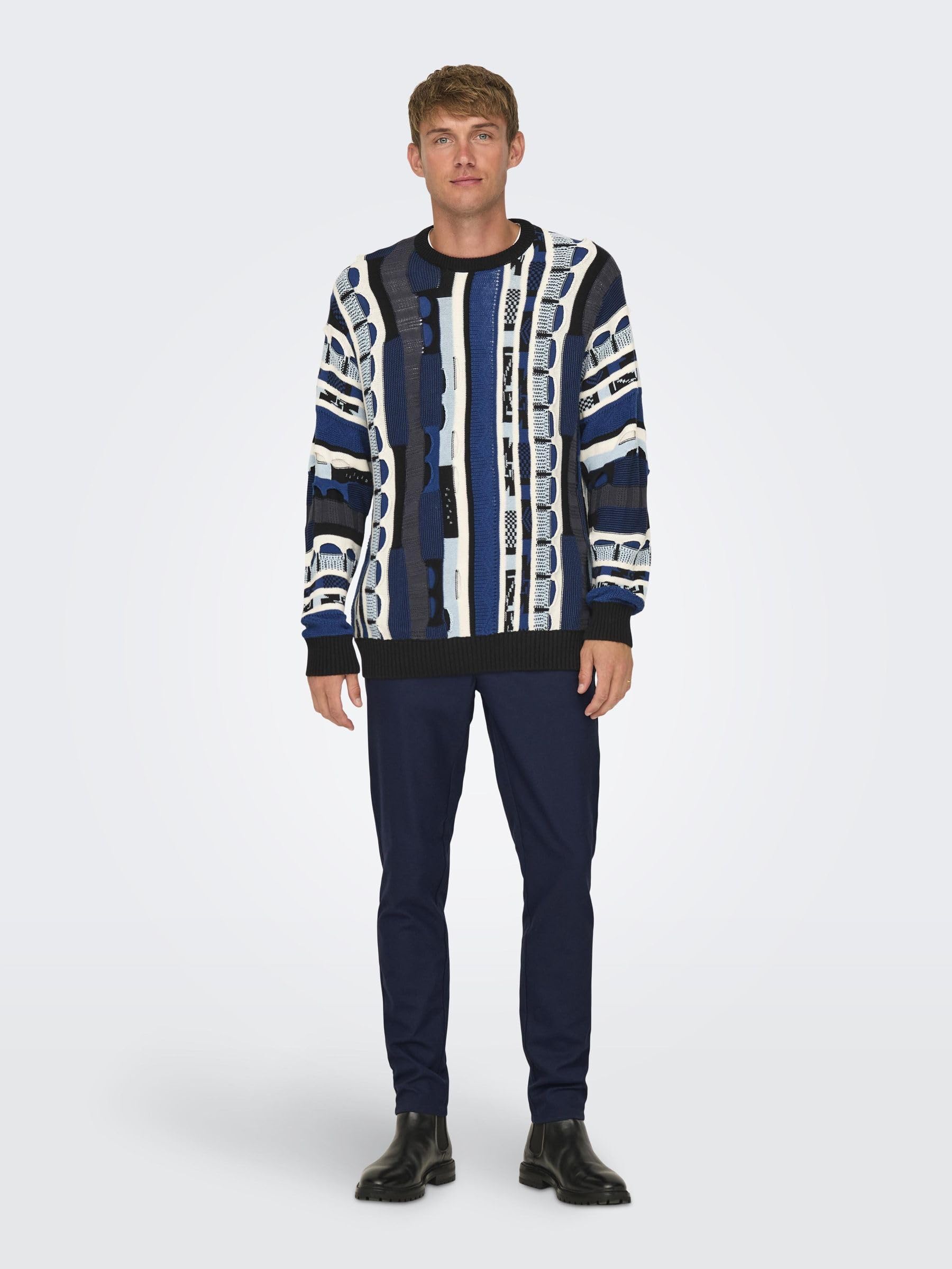 Only & Sons Onsbrad Pantaloni Uomo Slim Nero 30W/32L