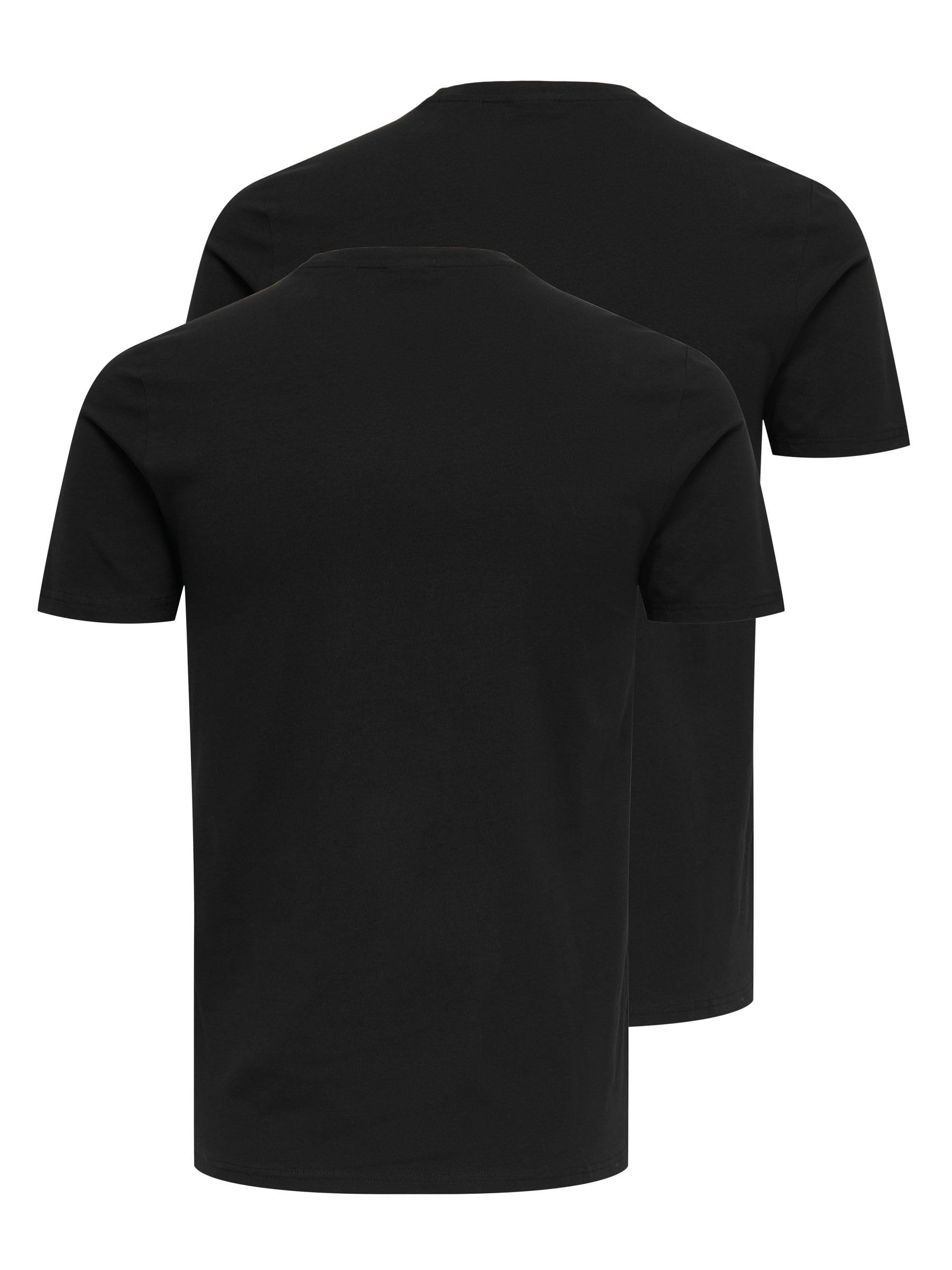 ONLY & SONS ONSBASIC 2-Pack T-Shirt Uomo Nero XS 2 Pezzi