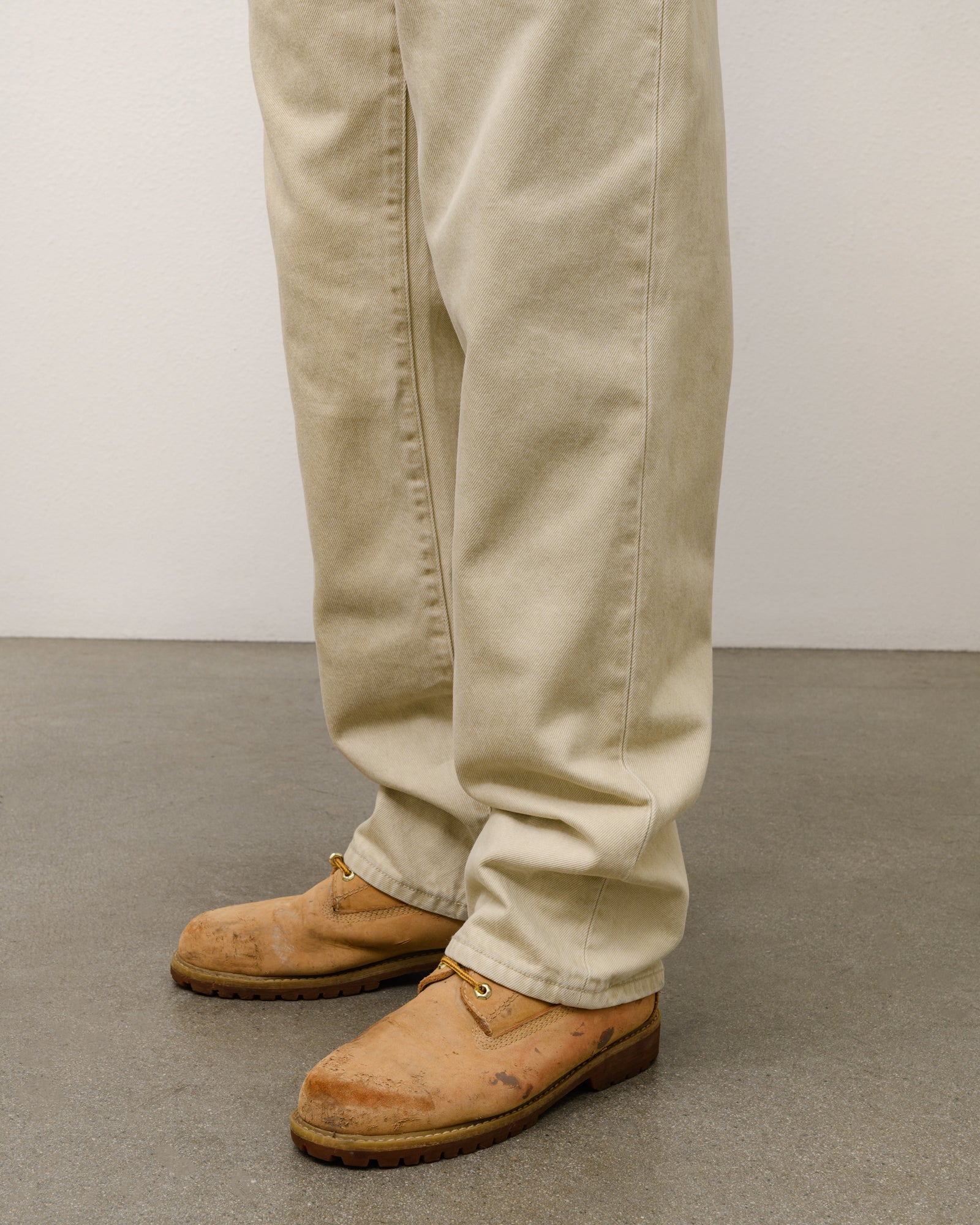 Stussy New Classic Jean Overdyed jeans Sand denim cotone