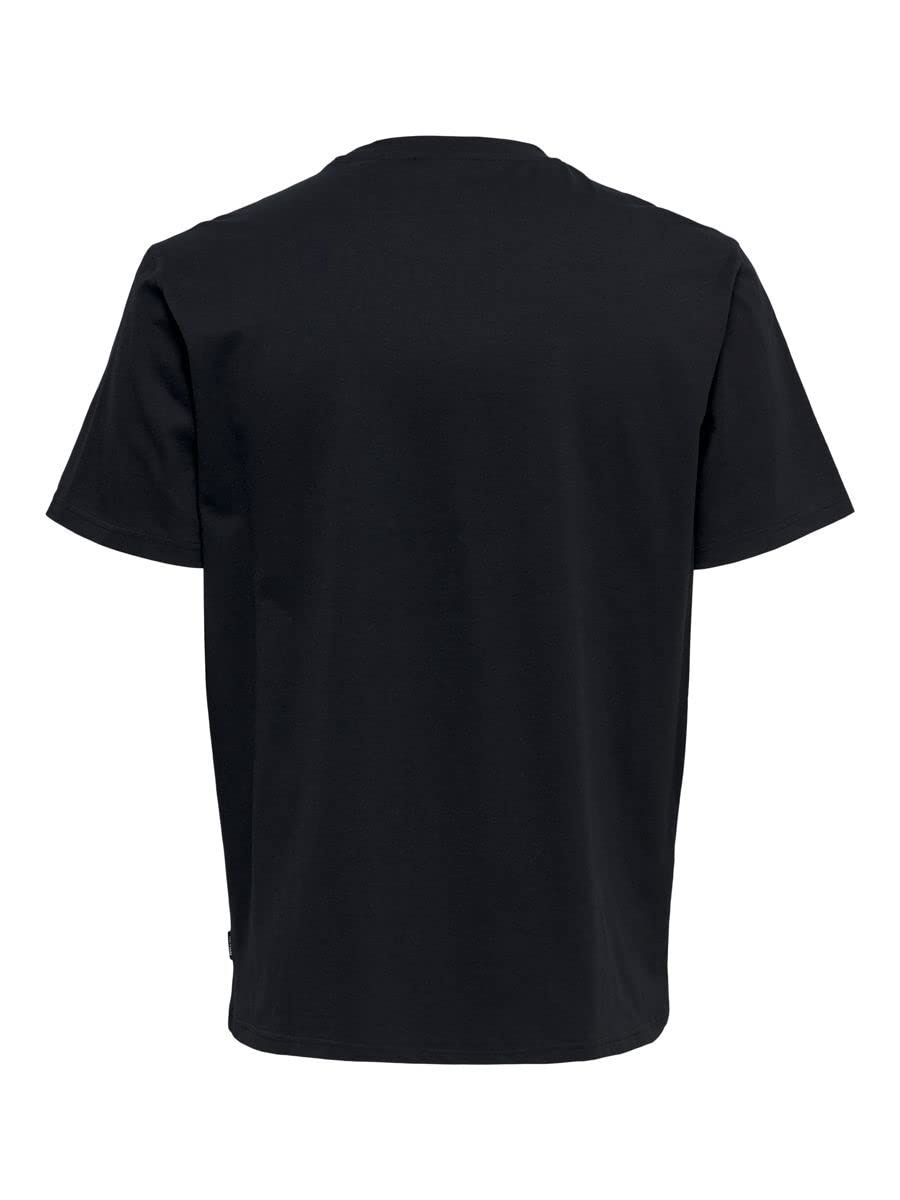 ONLY & SONS Onskelloggs Reg SS Logo Tee t-shirt taglia L nera