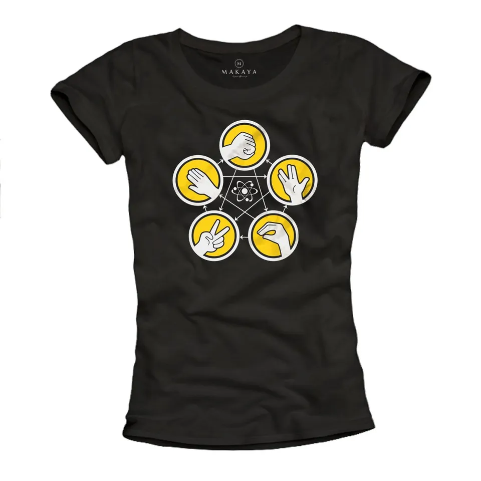 MAKAYA T-Shirt Donna Sheldon maglietta taglia L cotone