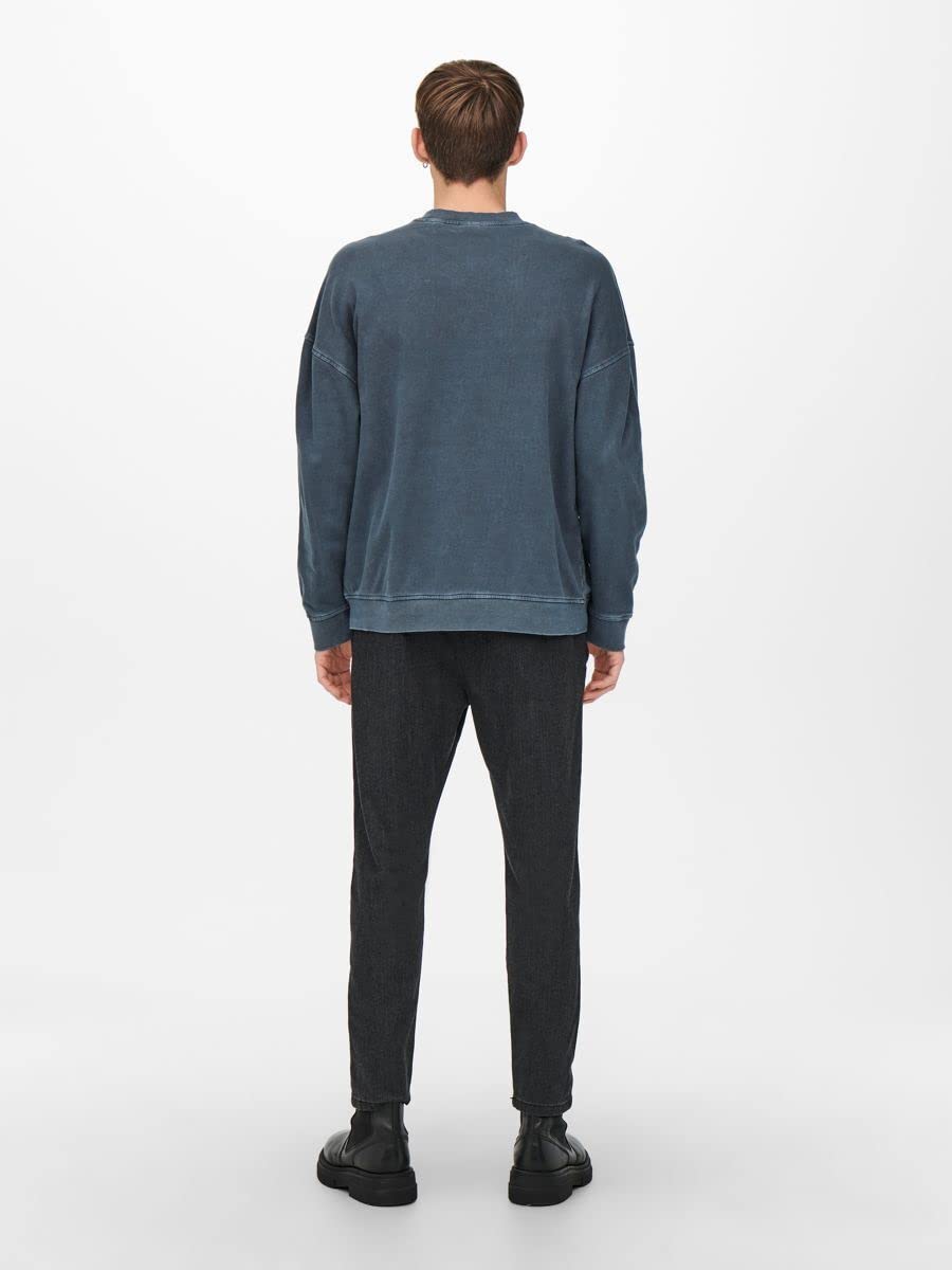 Only & Sons Ron Life RLX felpa crewneck girocollo