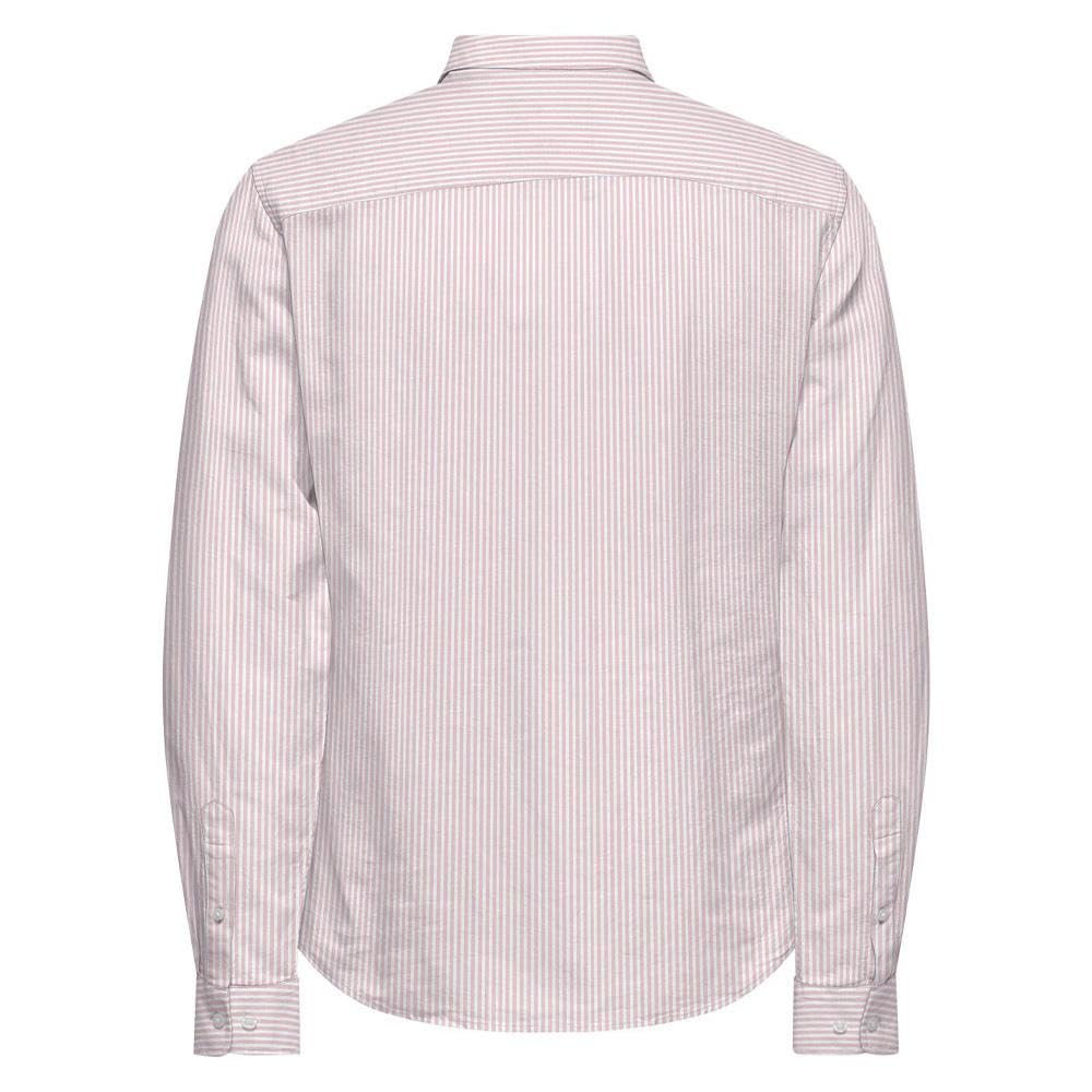Only & Sons Cantley Life Camicia Uomo Rosa Manica Lunga