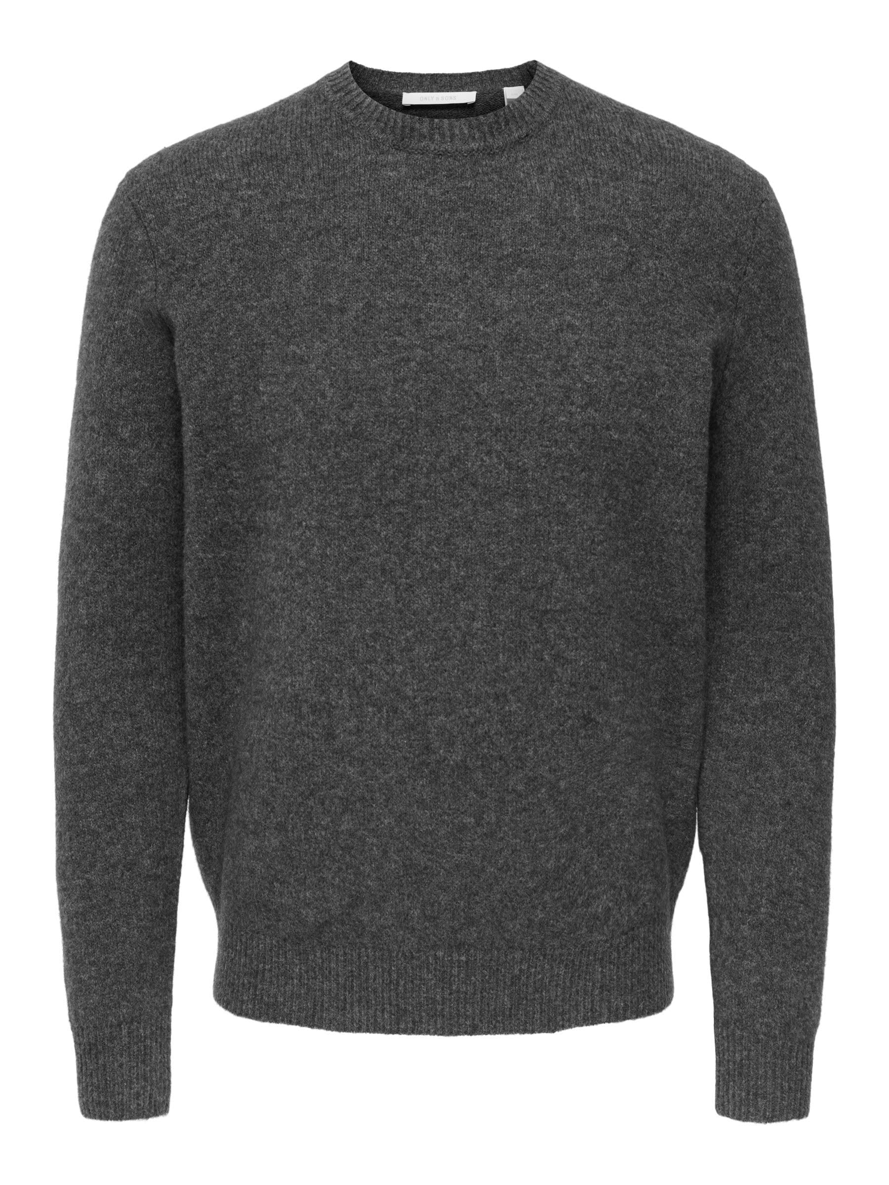 Only & Sons Onsray Maglione Girocollo Uomo Grigio