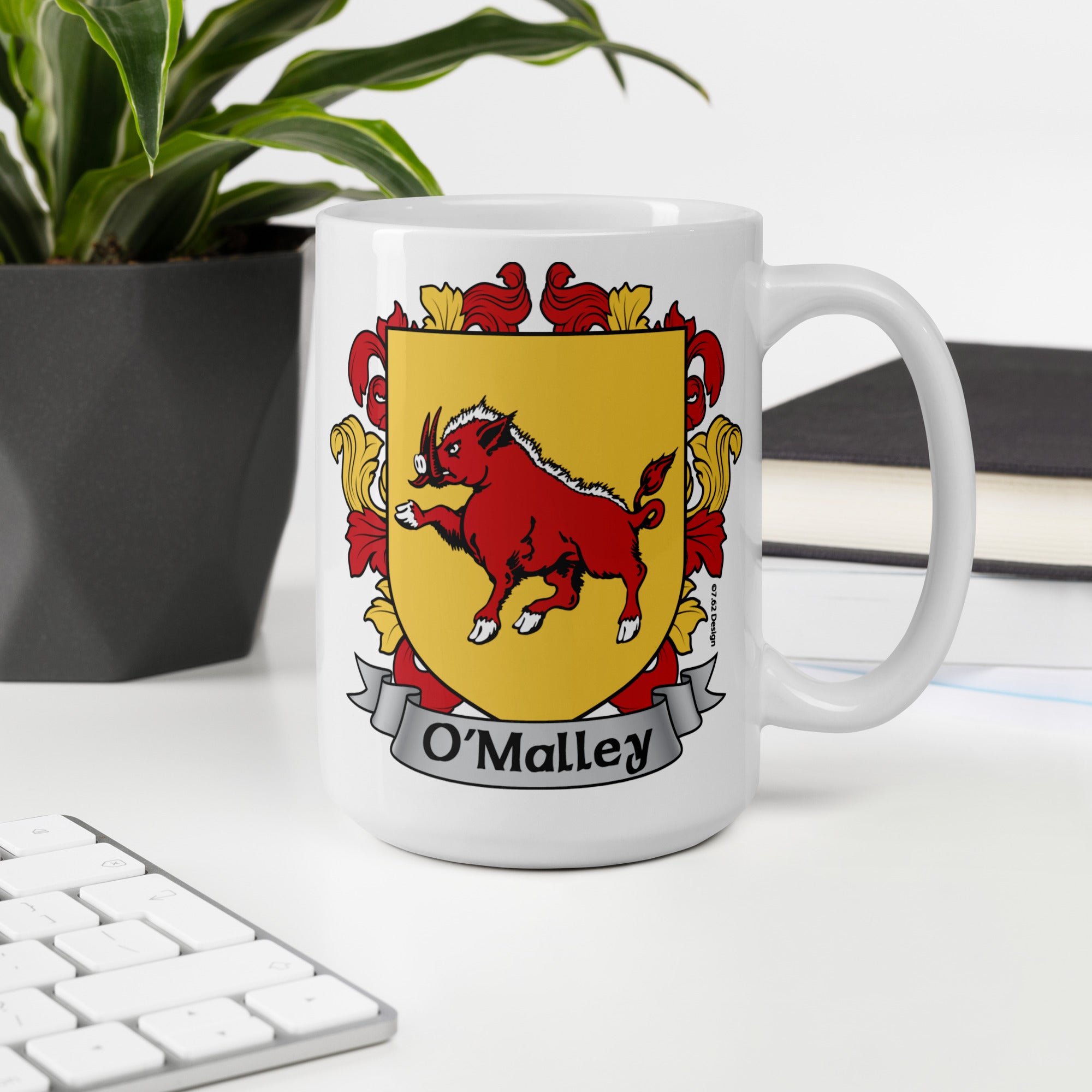 7.62 Design O'Malley Irish Crest Tazza ceramica 15oz