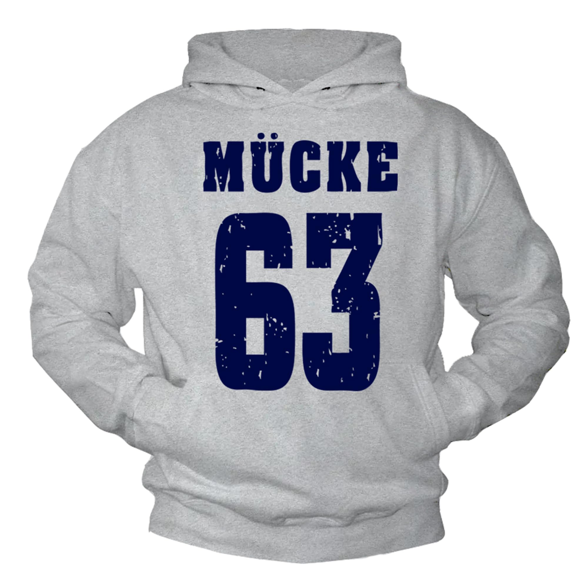 MAKAYA Mücke 63 Felpa Uomo Cappuccio Cotone S Football