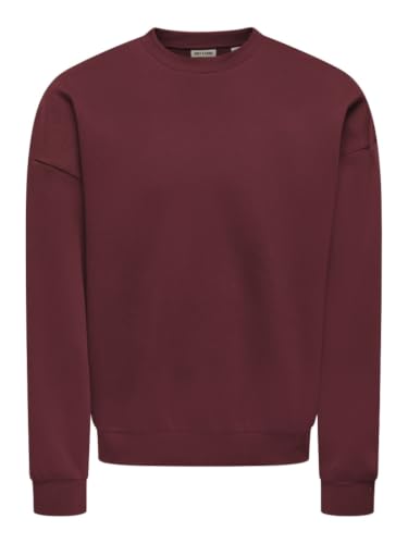 Only & Sons Onsceres Felpa Uomo Rossa Port Royale L
