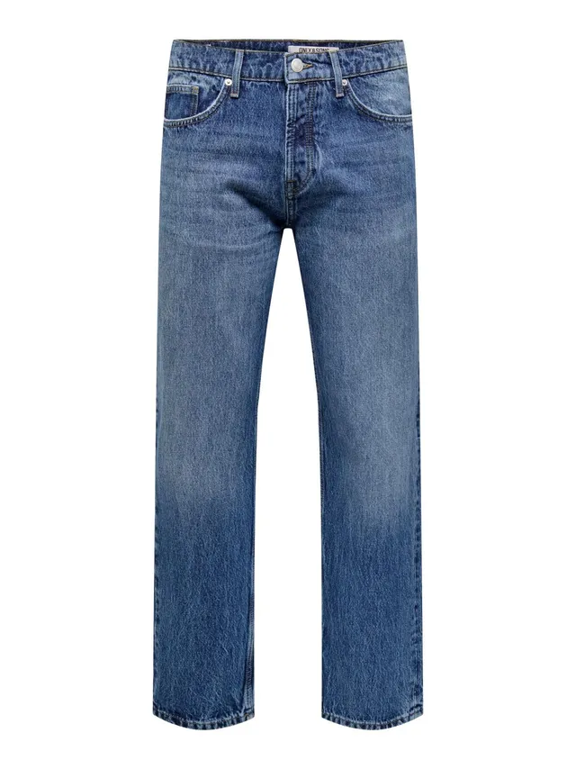 ONLY & SONS ONSEDGE Straight Jeans uomo 36W/34L vita media