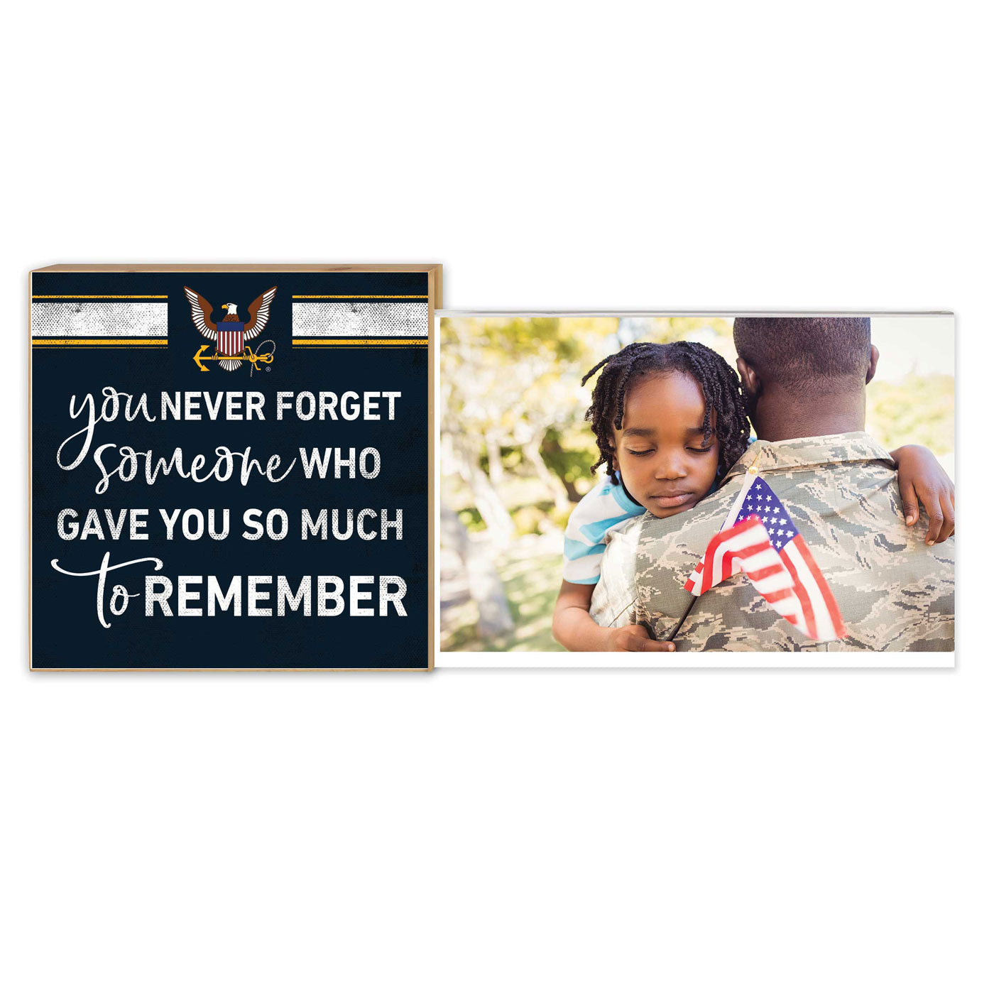 7.62 Design Never Forget cornice foto 4x6 Navy