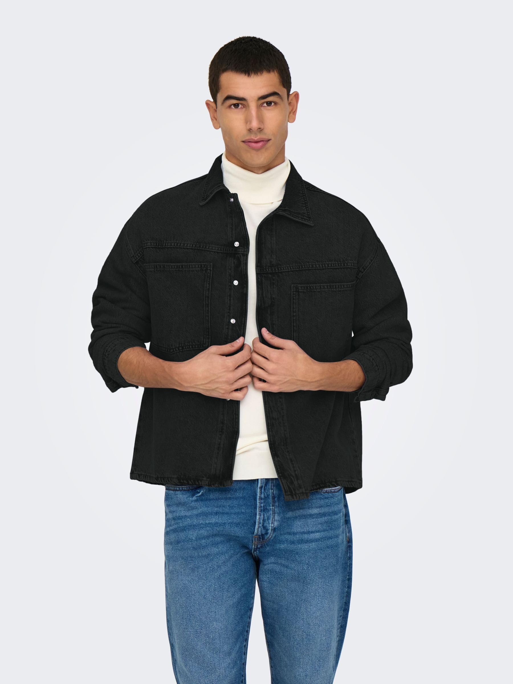 ONLY & SONS ONSEMIL Giacca Denim Blu Denim