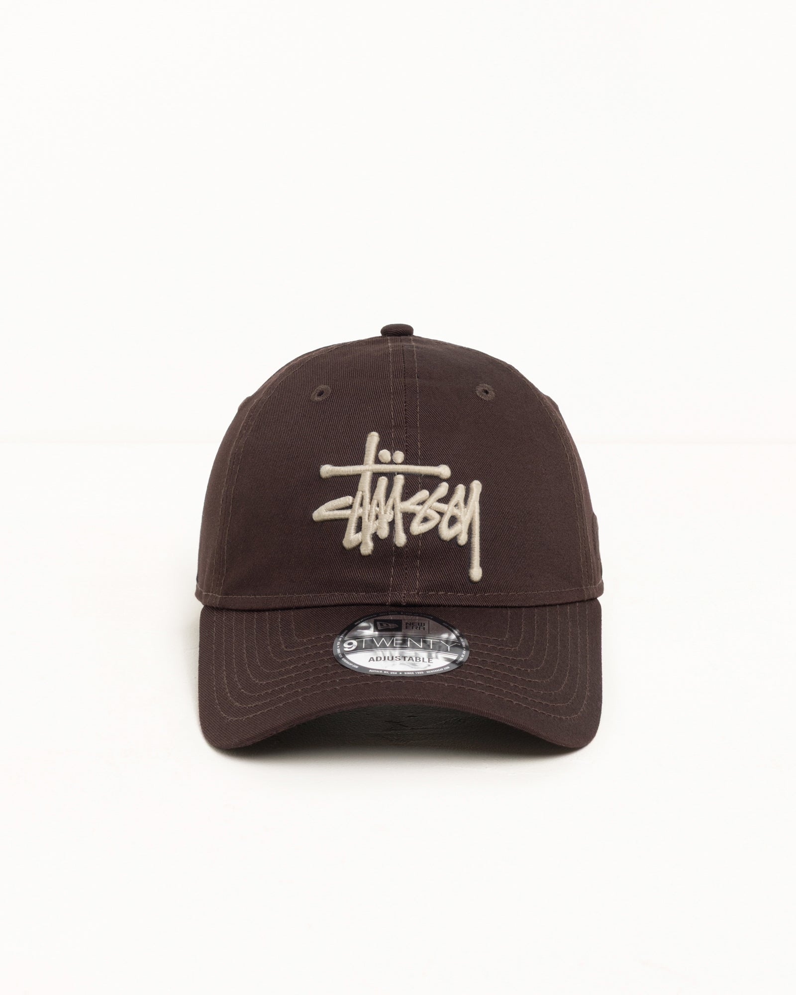 Stussy 9Twenty Basic Cap Cappellino Marrone Cotone New Era