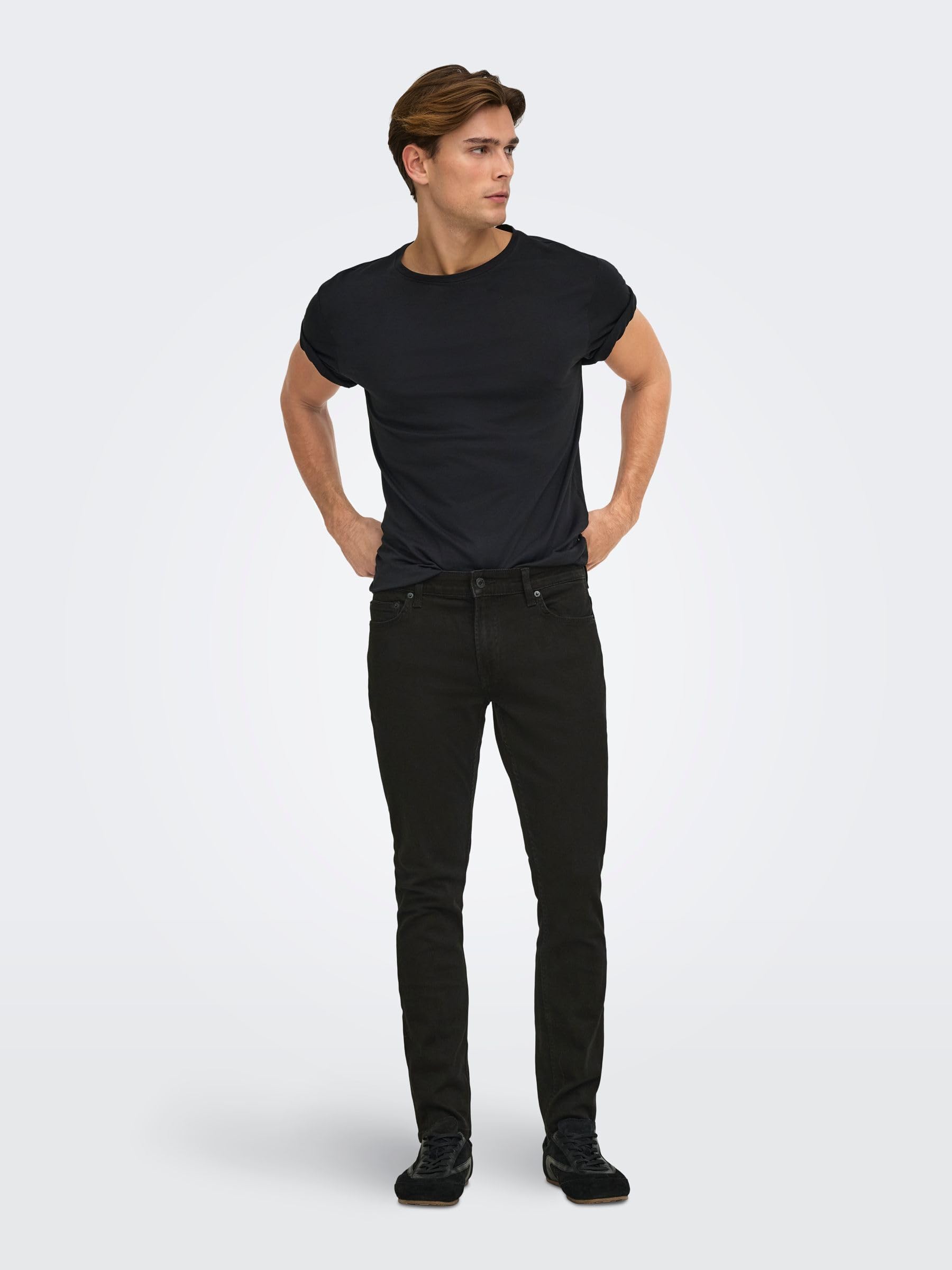 Only & Sons Onsloom Slim Jeans uomo 32W/32L black denim