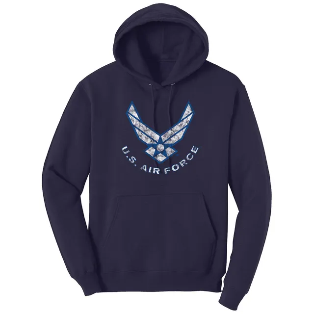 7.62 Design Air Force felpa cappuccio blu navy misto cotone