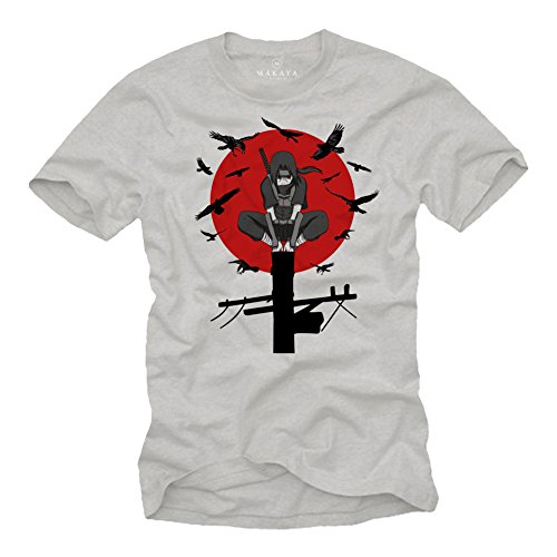 Makaya T-Shirt Uomo Anime Itachi Cotone Taglia L