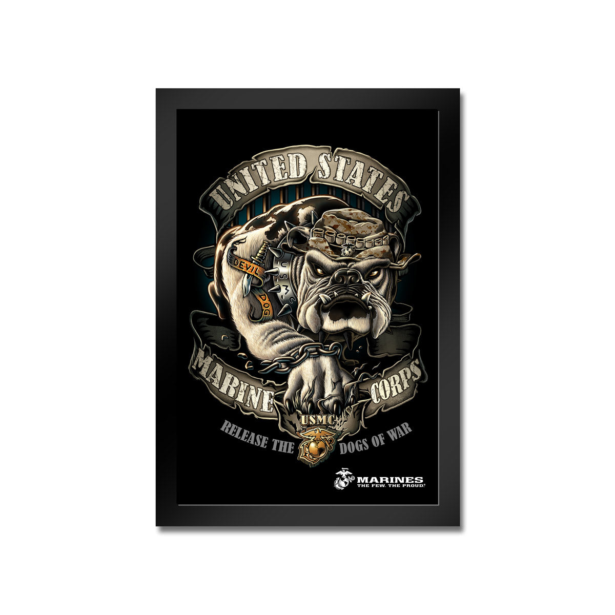 7.62 Design Home Release Dogs of War stampa incorniciata 35x50
