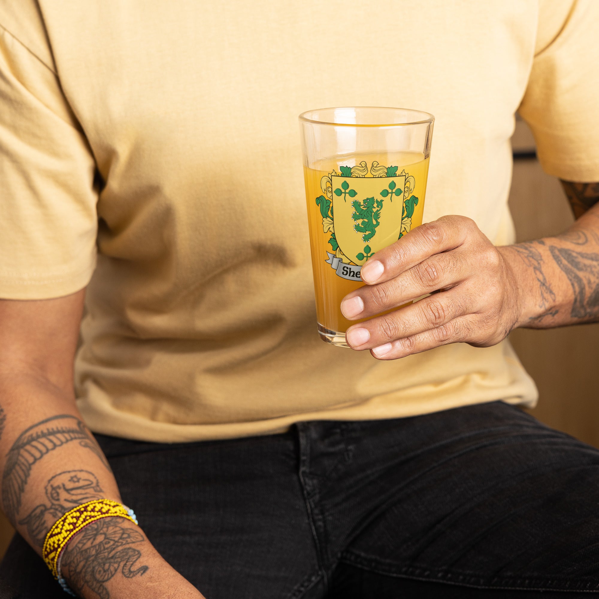 7.62 Design Sheridan Boccale Birra 16oz Stemma Irlandese