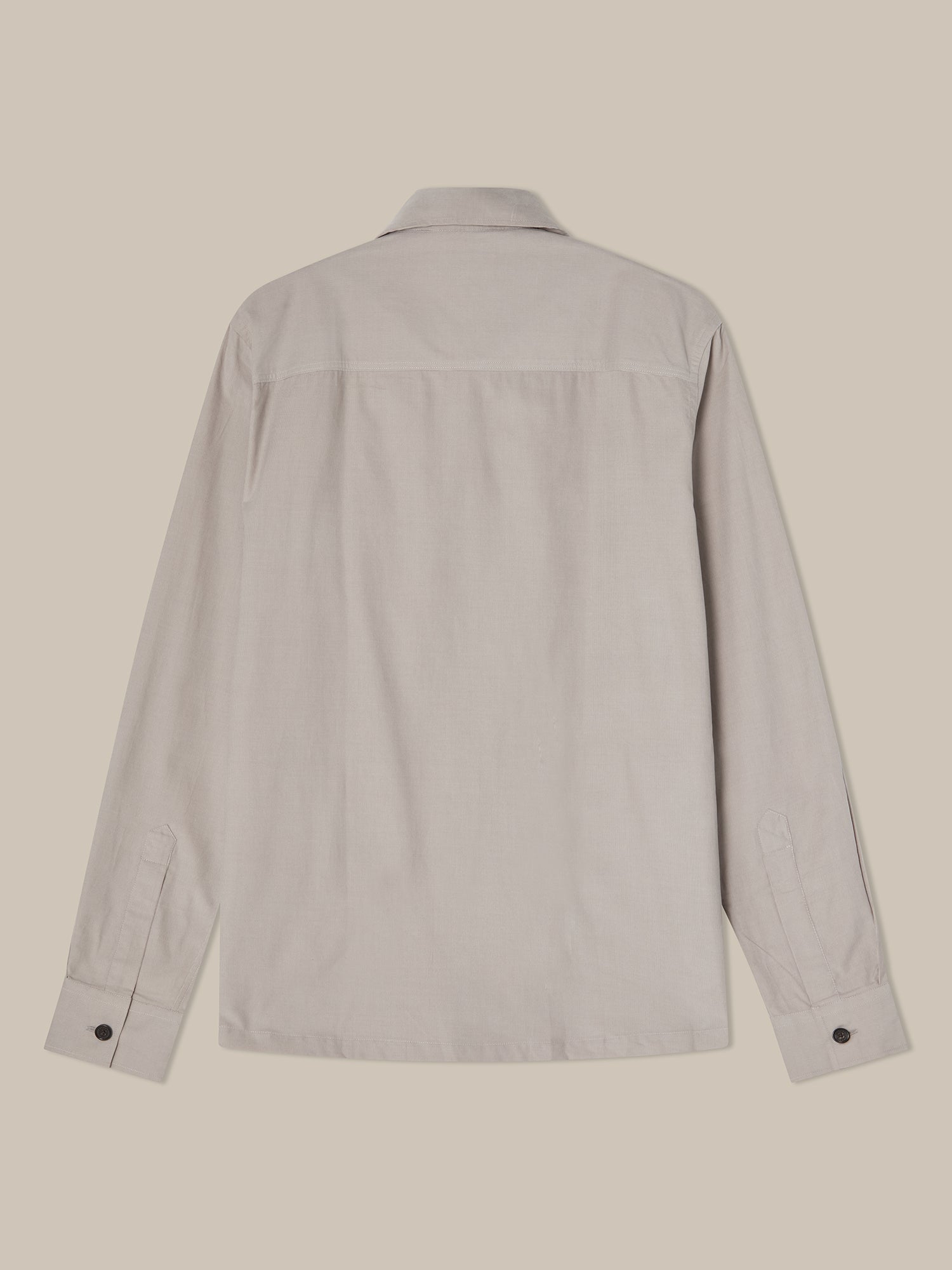 Robert Talbott Burton giacca camicia velluto grigio chiaro