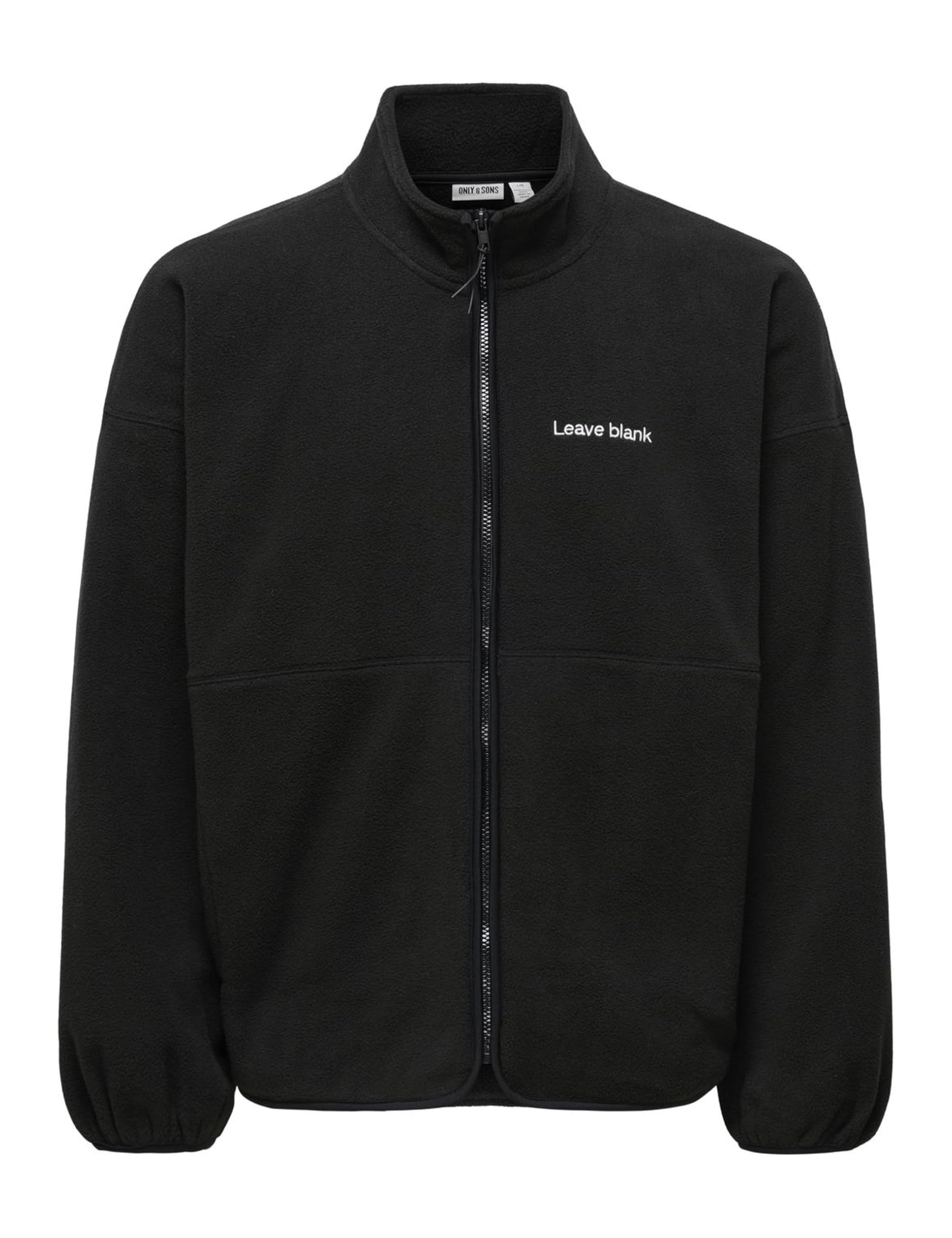 Only & Sons Onsasger Felpa Zip Collo Alto M Nero Onice Uomo