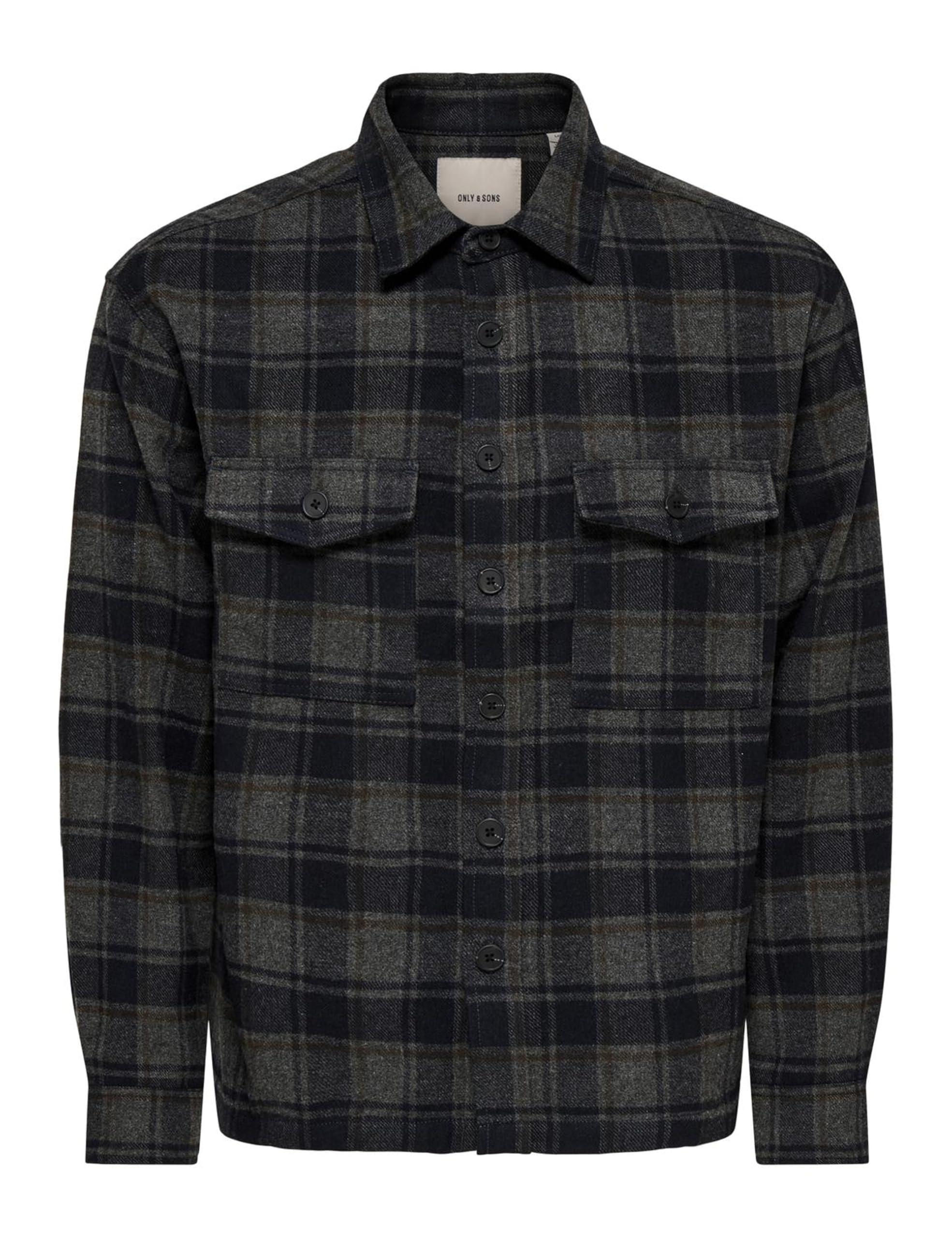 Only & Sons Onseske camicia uomo taglia L blu navy