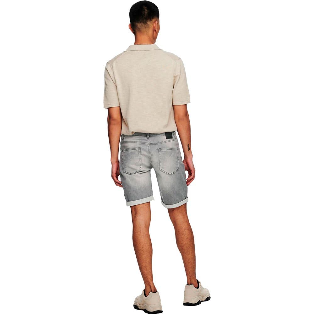 Only & Sons Onsply shorts jeans uomo 3XL denim