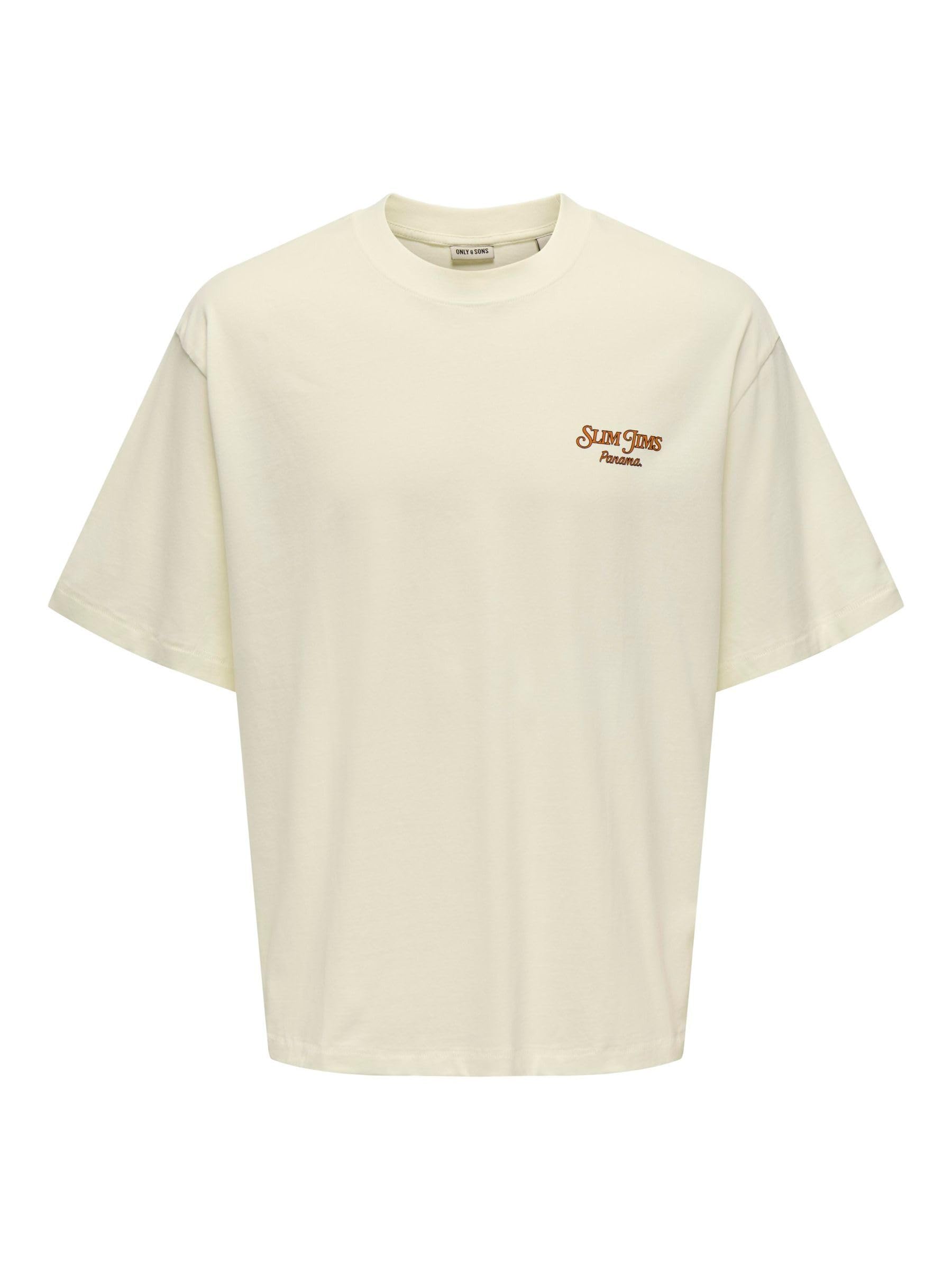 ONLY & SONS Onsmalik Jims T-shirt Uomo manica corta cotone