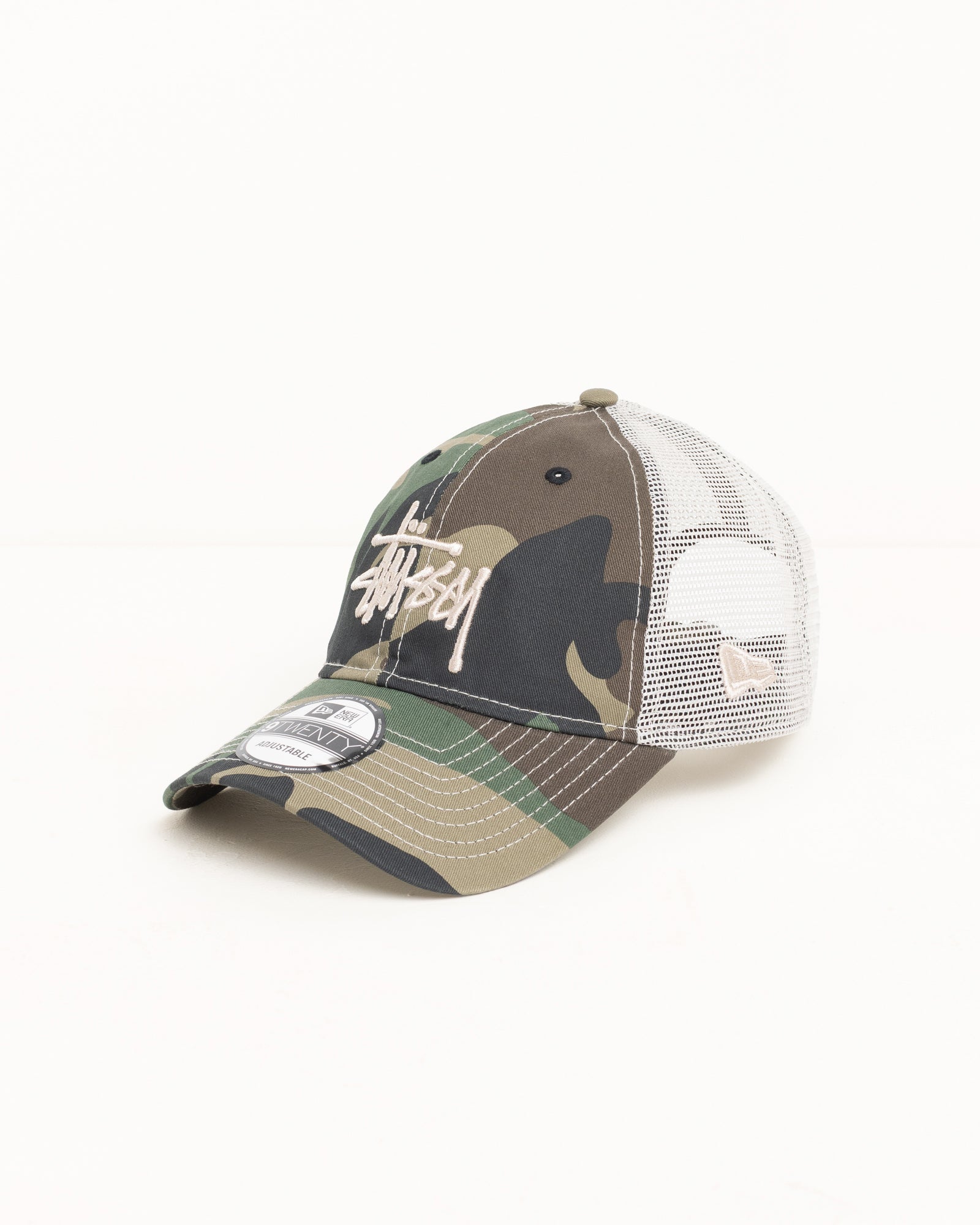 Stussy Headwear 9Twenty Basic Trucker Cappello Woodland Camo