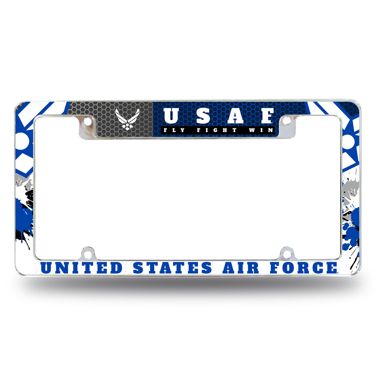 7.62 Design Air Force cornice portatarga auto 6x12.25 zinco