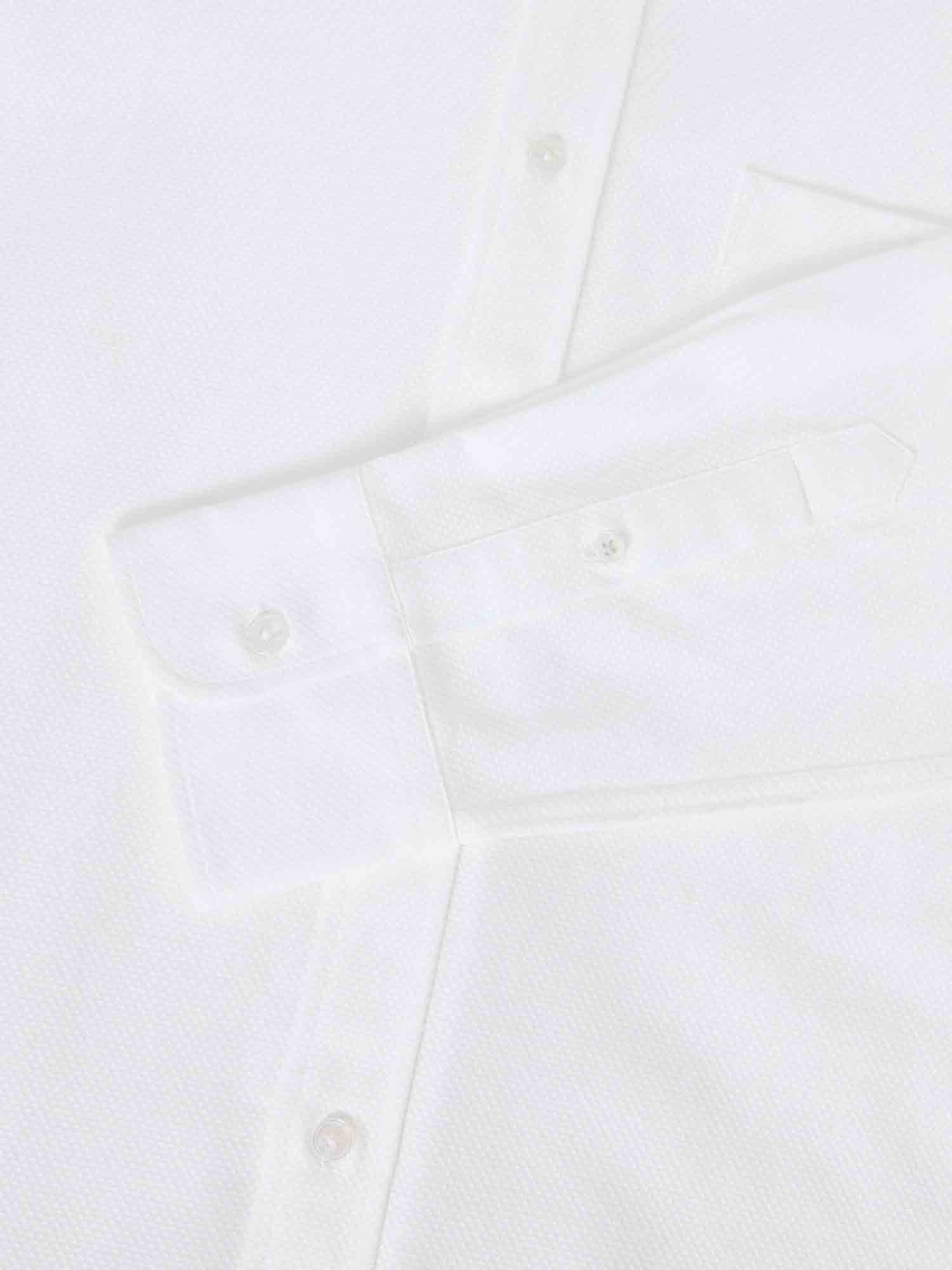 Robert Talbott Harrison camicia piqué cotone bianco