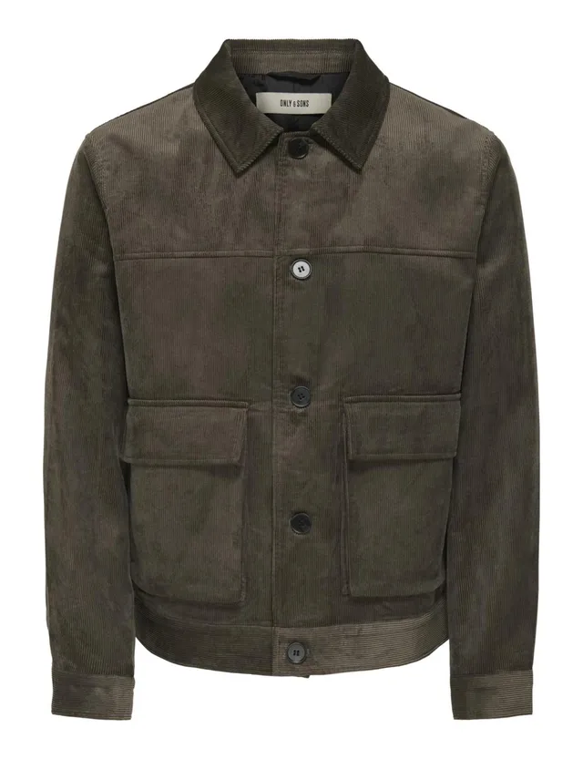 ONLY & SONS Onslance Cord Giacca Uomo Marrone Taglia S