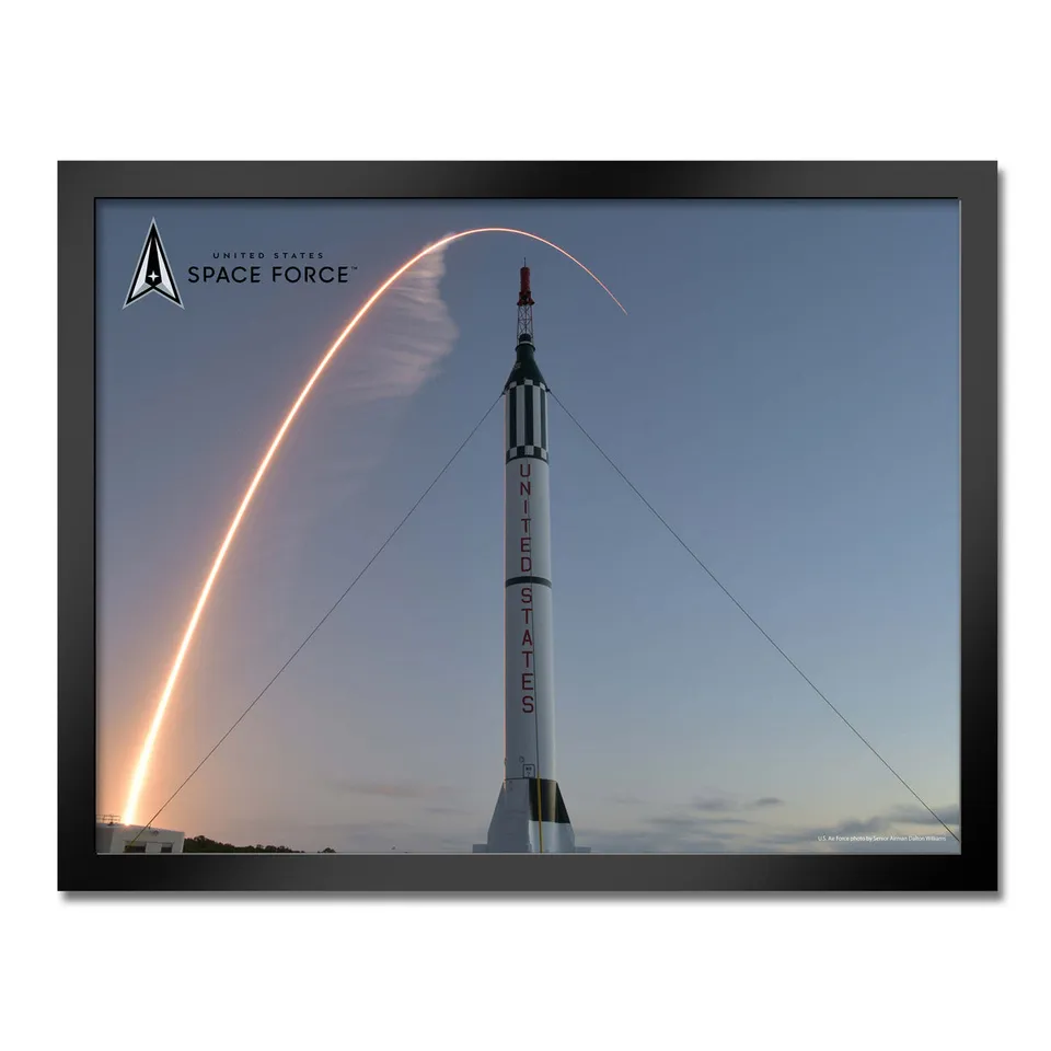 7.62 Design Space Force Rocket Mercury stampa incorniciata 35x50