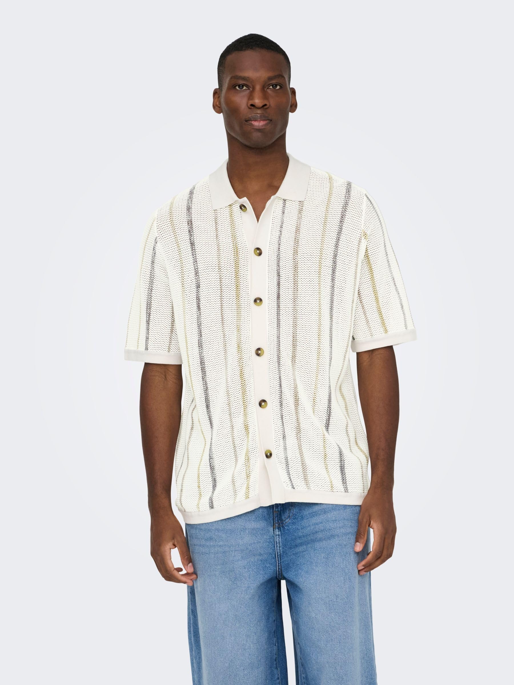 ONLY & SONS Onstobby polo maglia Cloud Dancer taglia XS