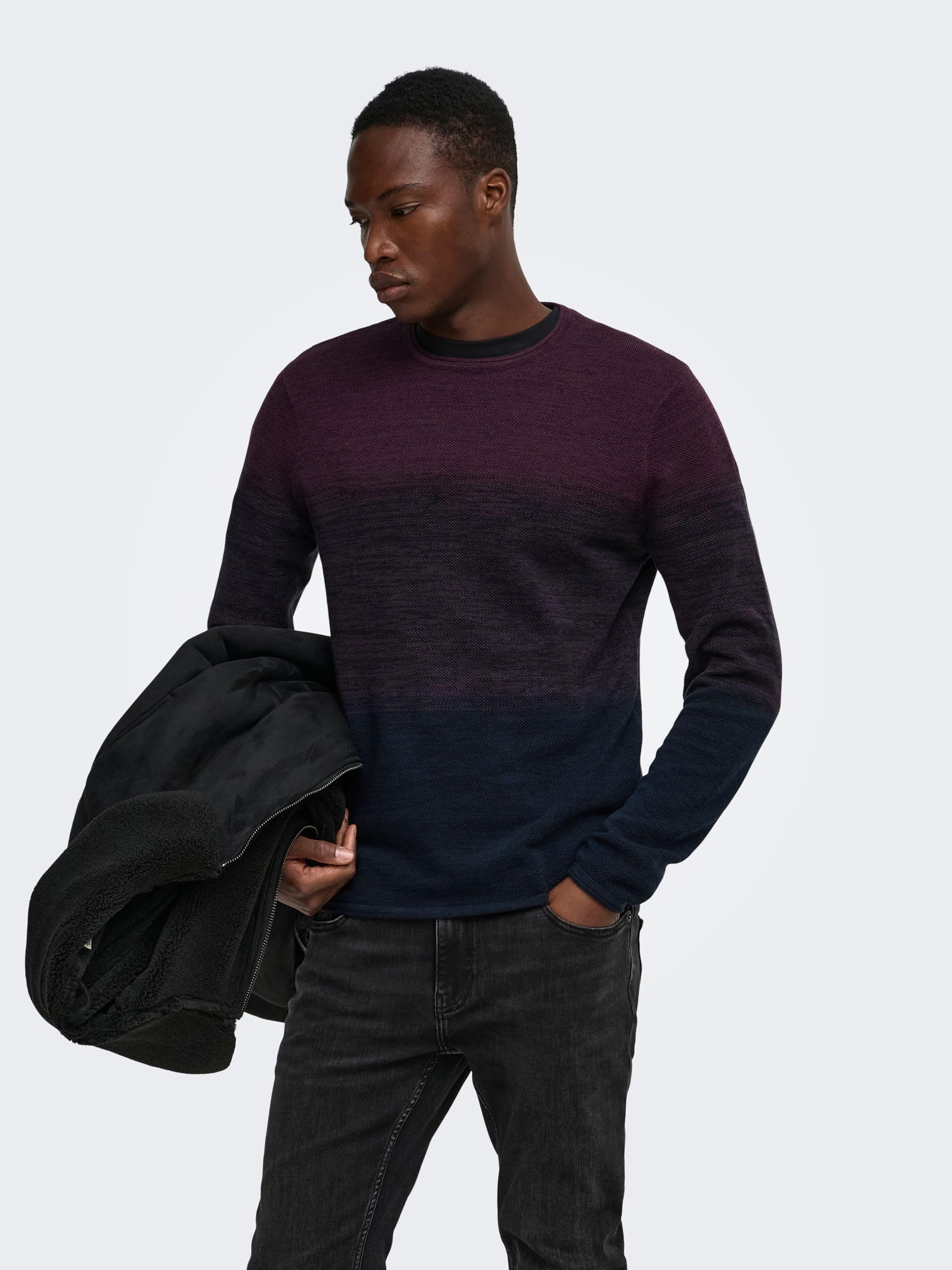 Only & Sons Onsfelix maglione uomo Port Royale girocollo