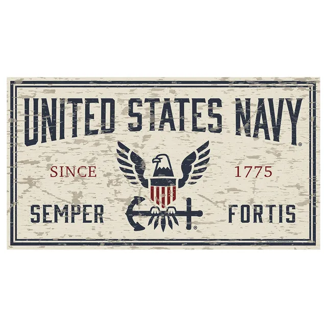 7.62 Design USN Chipped Targa 28x51cm PVC US Navy