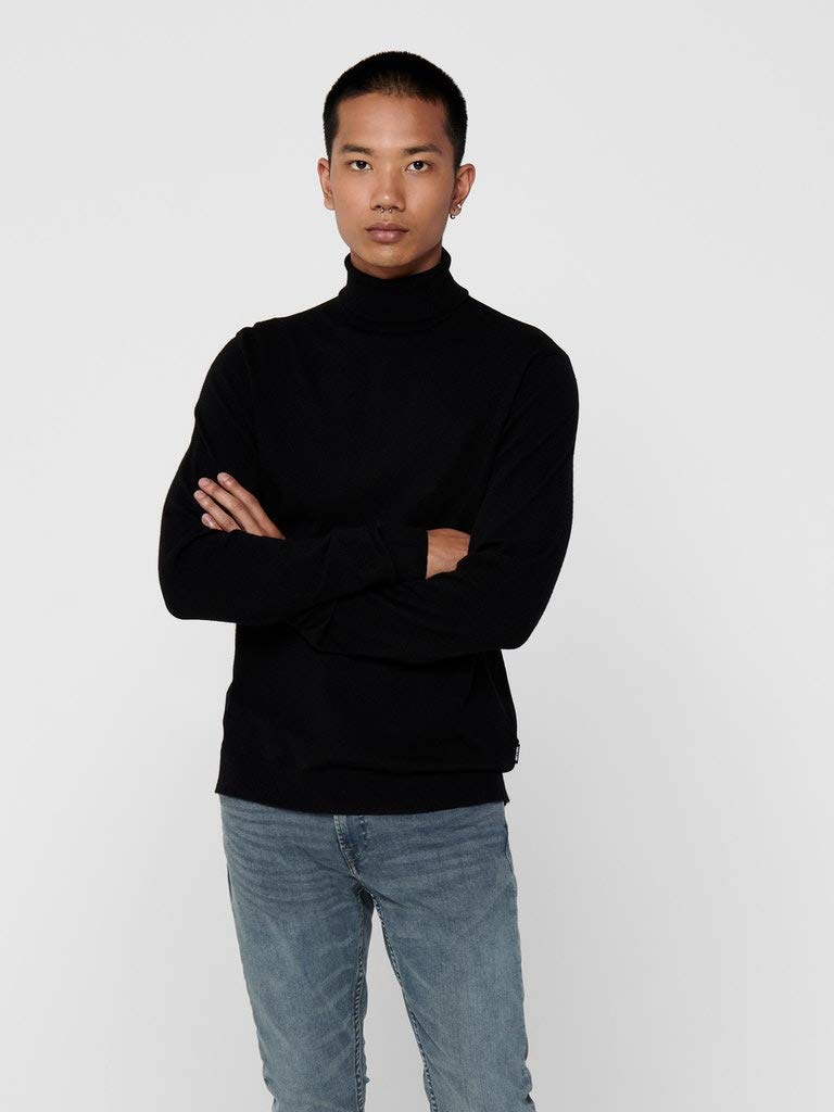 Only & Sons Maglione Uomo Felpa Girocollo Cotone