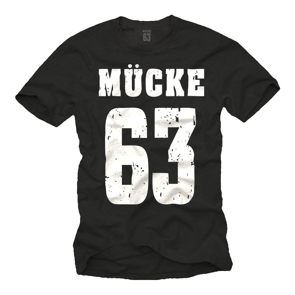 Makaya Mücke 63 Bulldozer T-Shirt Uomo Cotone Nera