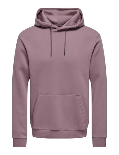 ONLY & SONS Onsceres felpa cappuccio Twilight Mauve XS